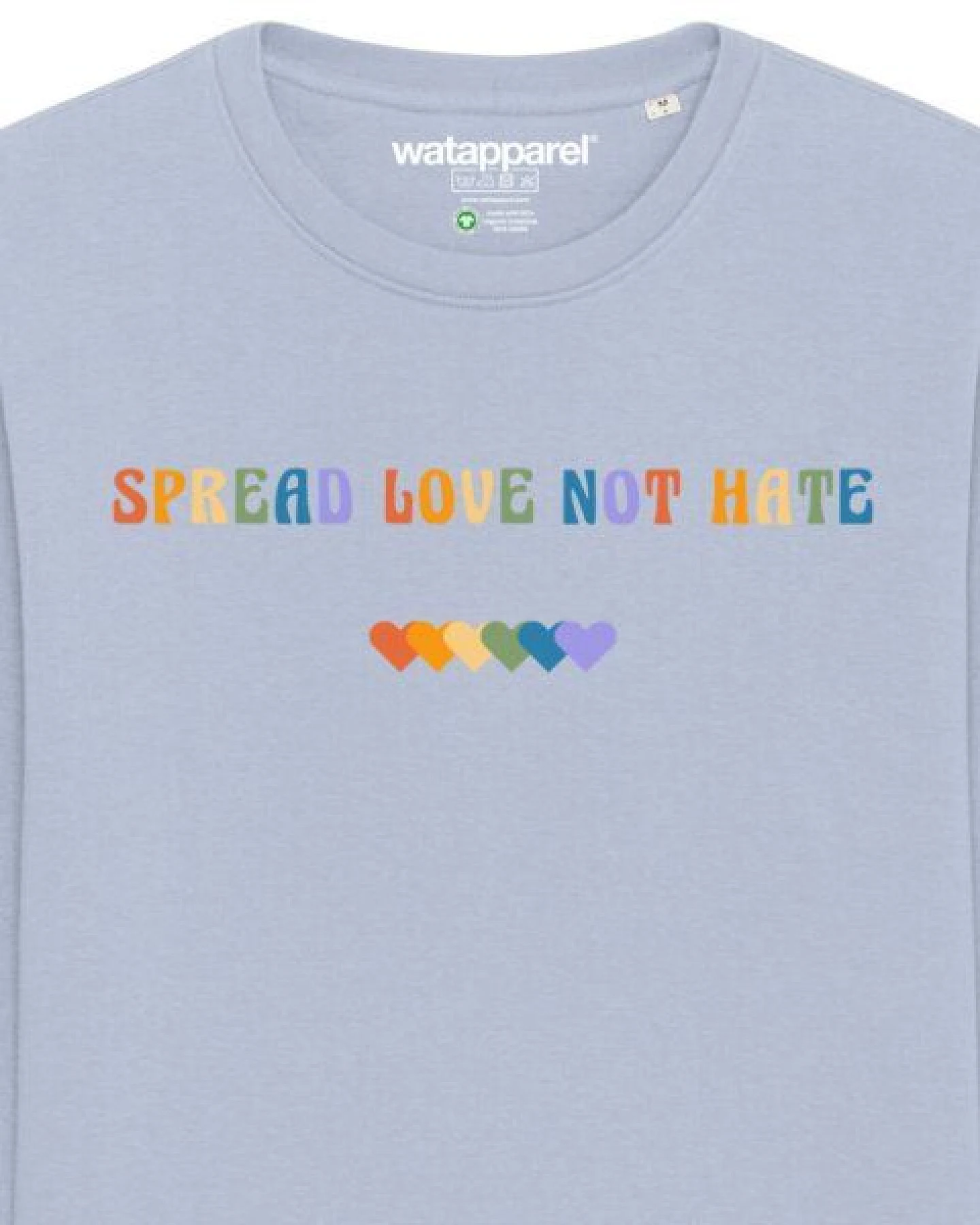watapparel Sweatshirt Unisex Spread Love not Hate – Ansicht 3