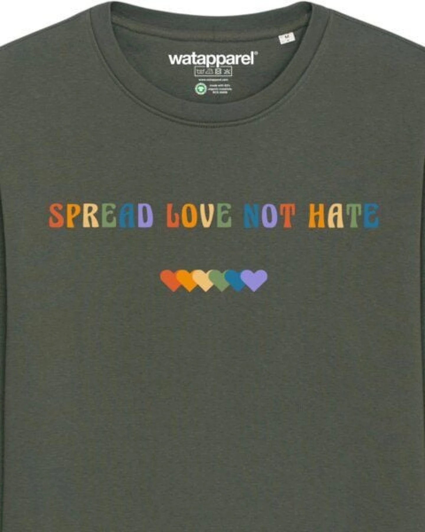 watapparel Sweatshirt Unisex Spread Love not Hate – Ansicht 3