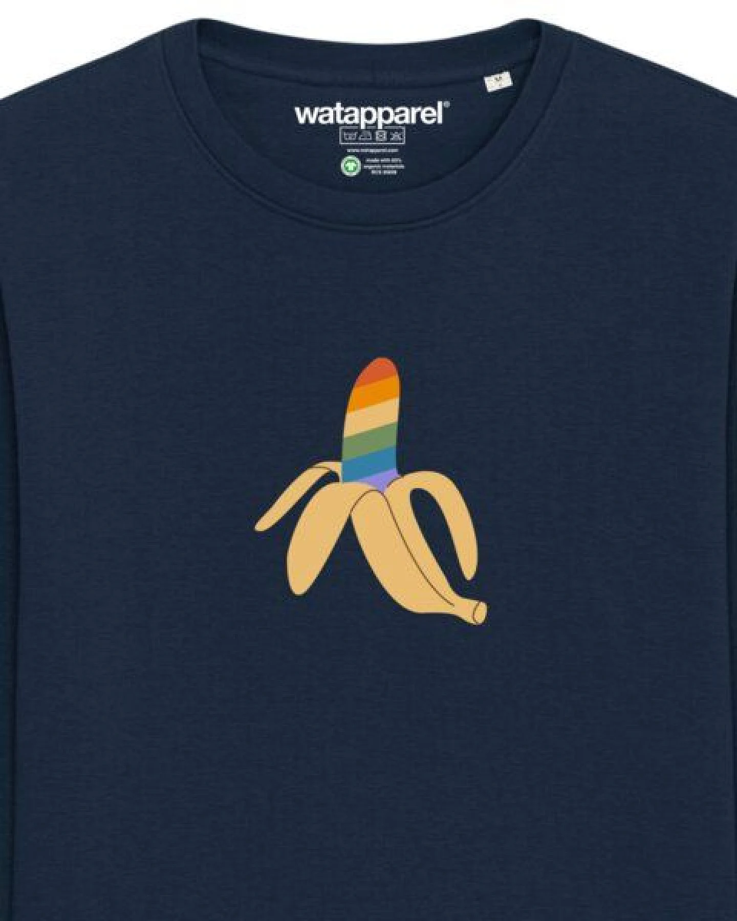 watapparel Sweatshirt Unisex Rainbow Banana – Ansicht 3