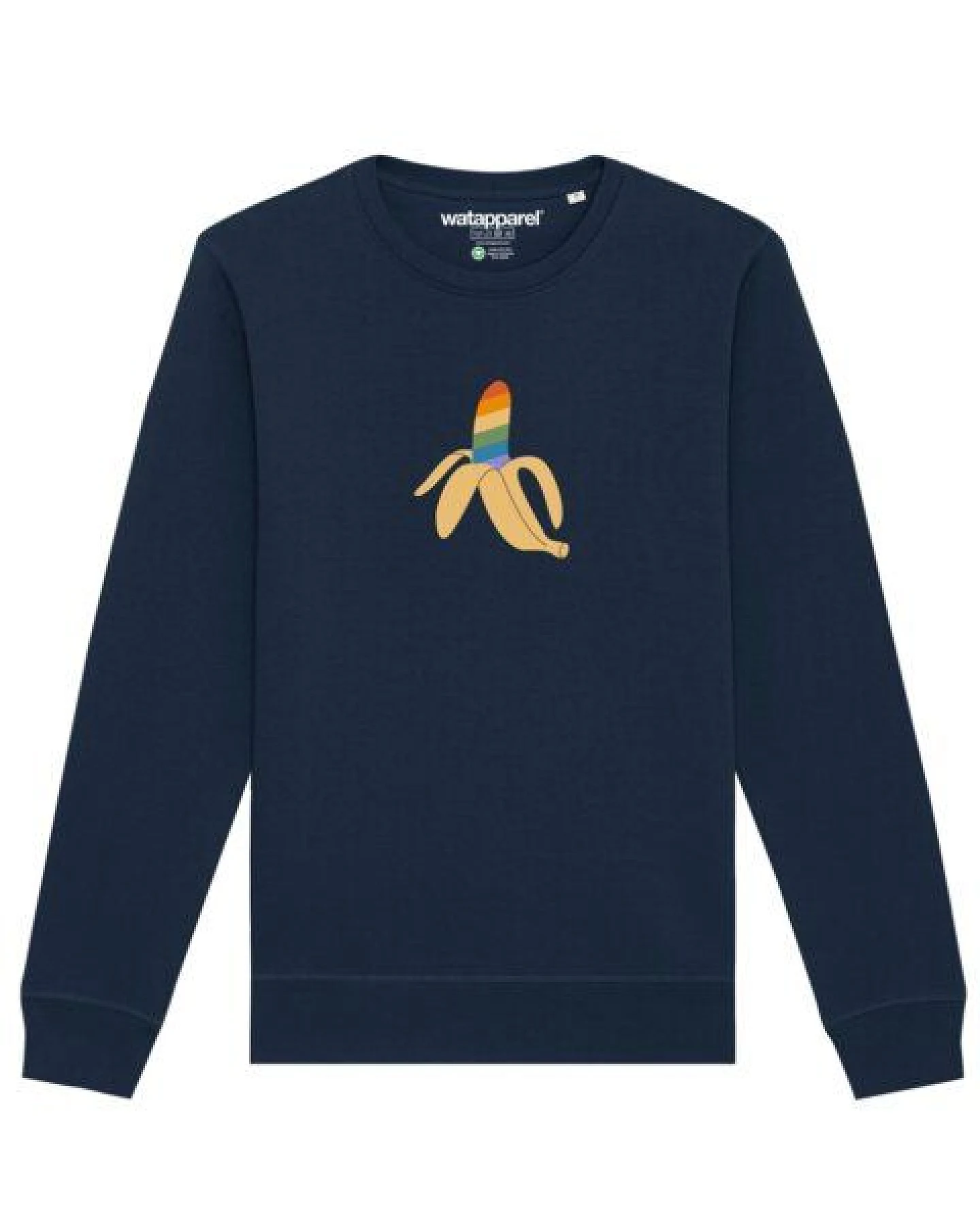 watapparel Sweatshirt Unisex Rainbow Banana – Ansicht 2