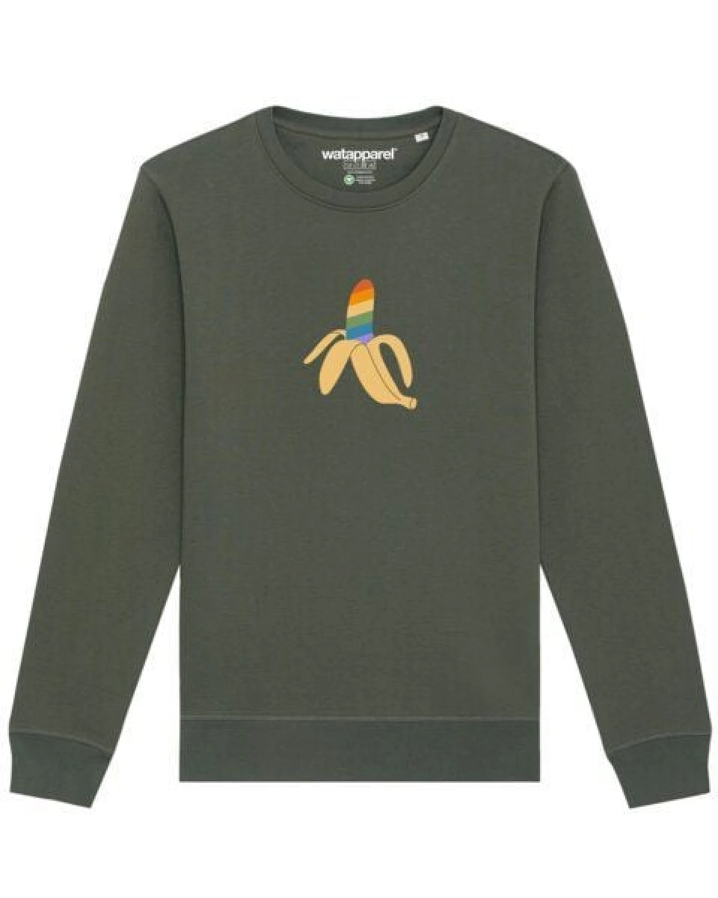 watapparel Sweatshirt Unisex Rainbow Banana – Ansicht 2