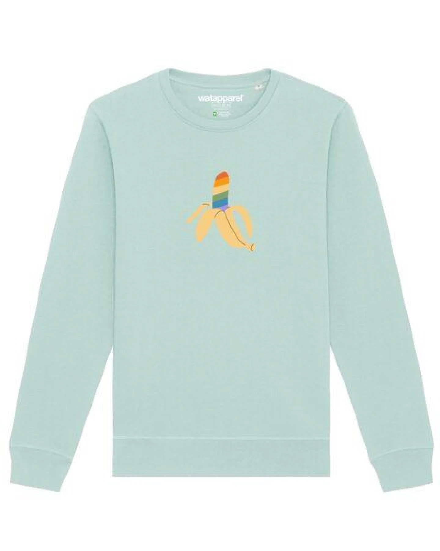 watapparel Sweatshirt Unisex Rainbow Banana – Ansicht 2