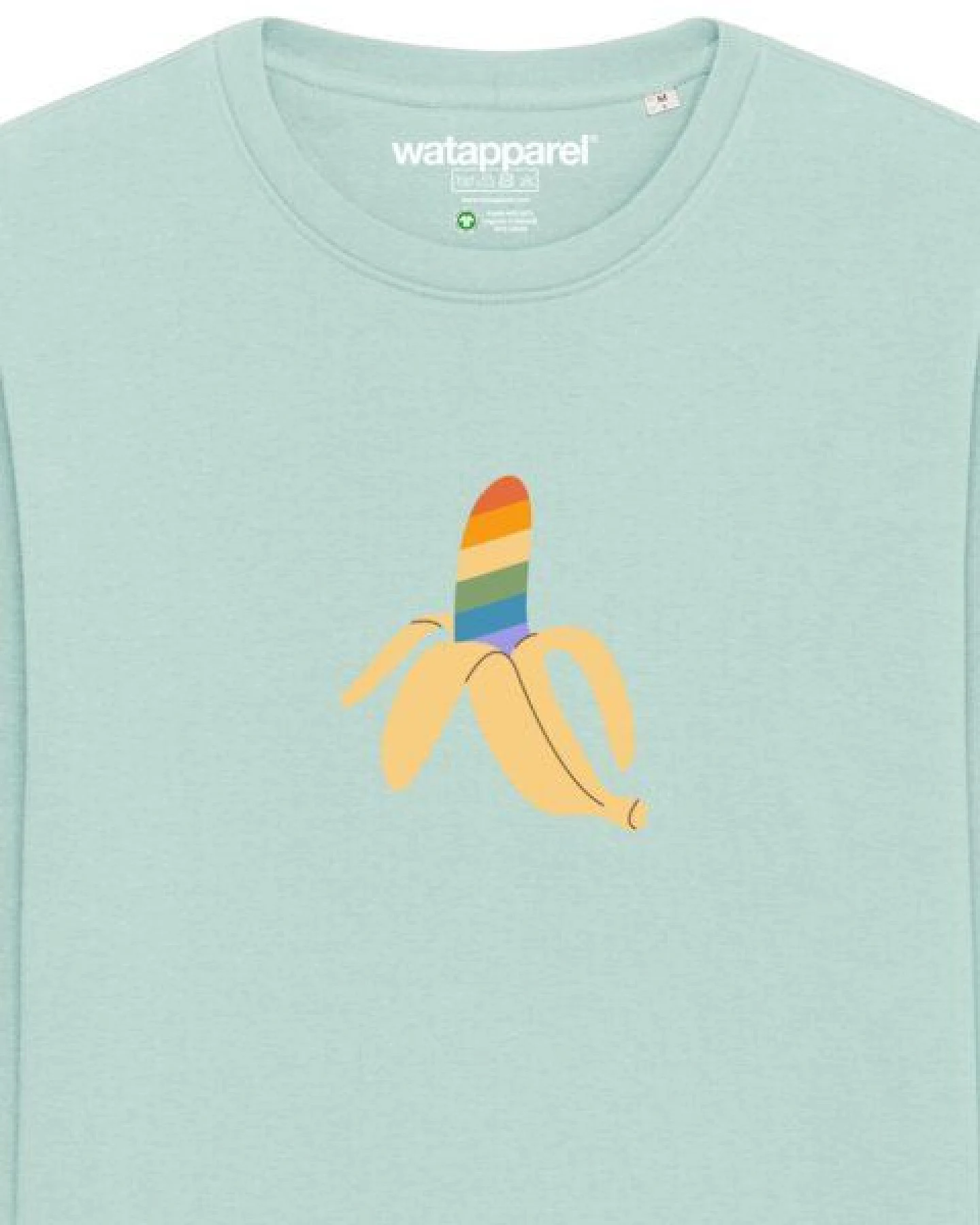 watapparel Sweatshirt Unisex Rainbow Banana – Ansicht 3