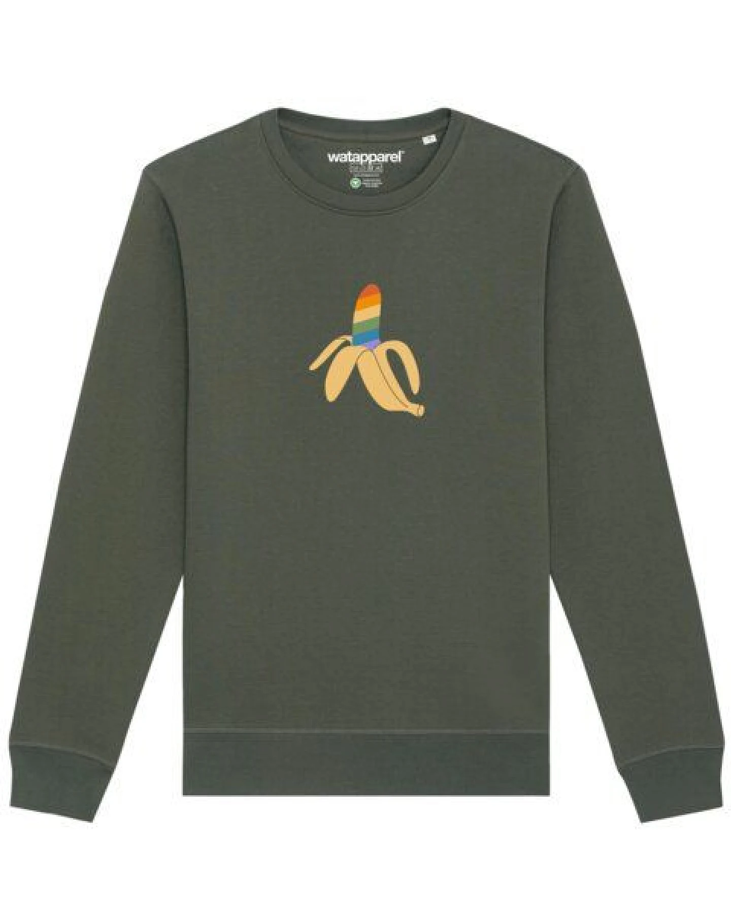 watapparel Sweatshirt Unisex Rainbow Banana – Ansicht 2