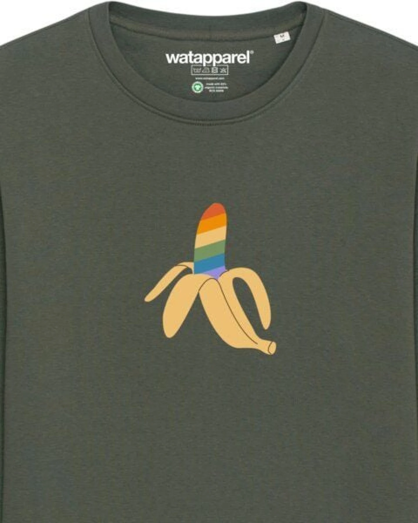watapparel Sweatshirt Unisex Rainbow Banana – Ansicht 3
