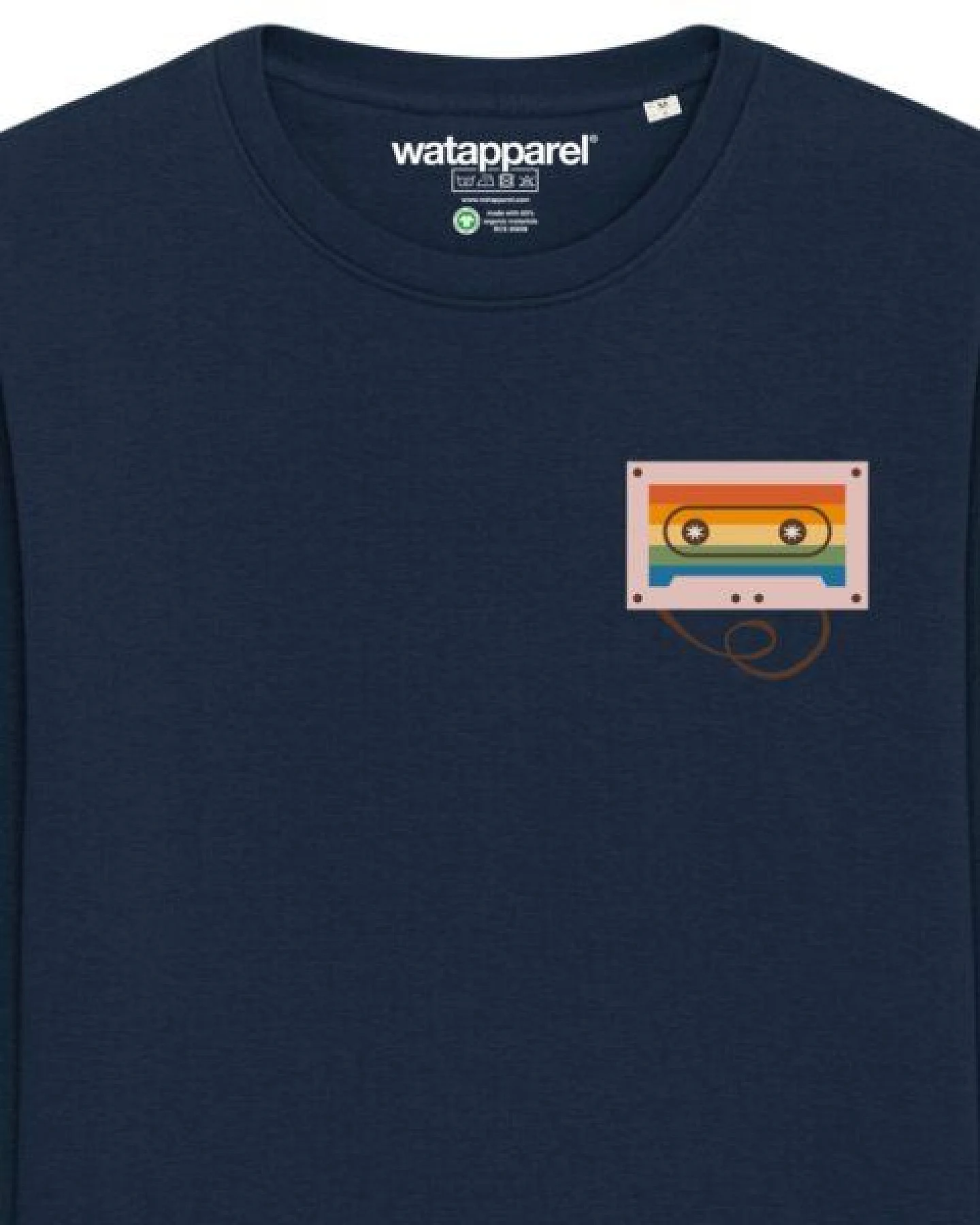 watapparel Sweatshirt Unisex Rainbow Cassette – Ansicht 3