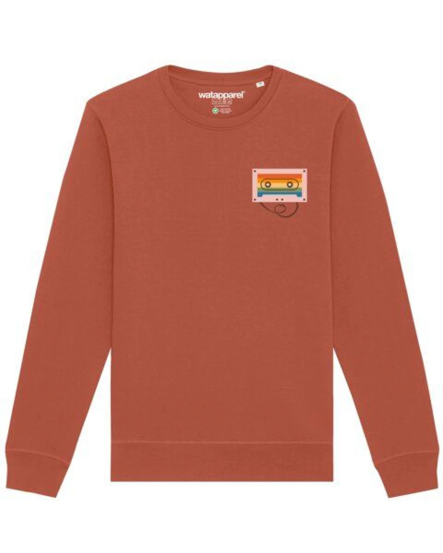 watapparel Sweatshirt Unisex Rainbow Cassette – Ansicht 2