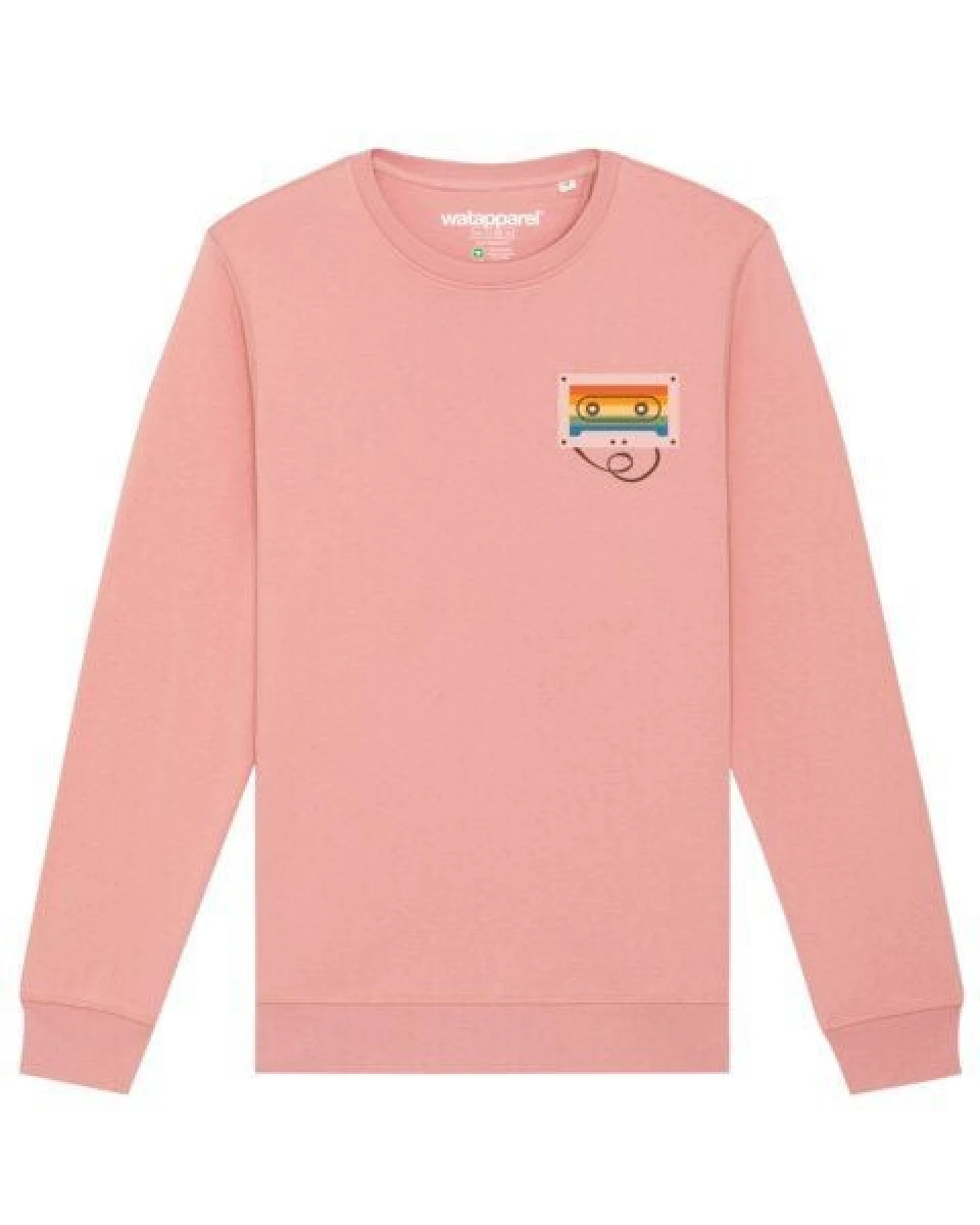watapparel Sweatshirt Unisex Rainbow Cassette – Ansicht 2