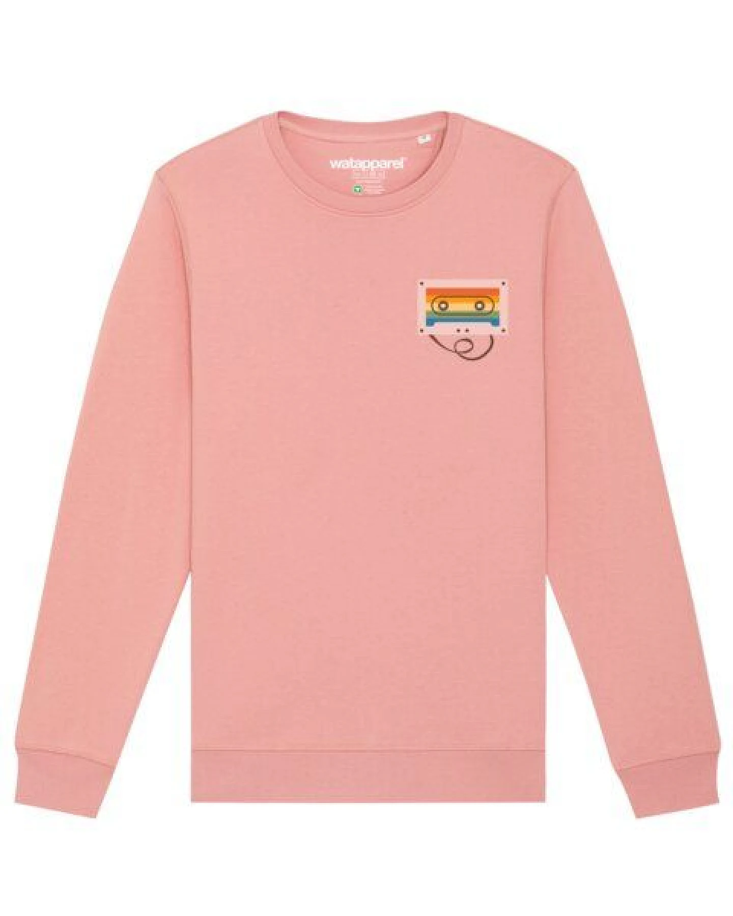 watapparel Sweatshirt Unisex Rainbow Cassette – Ansicht 2