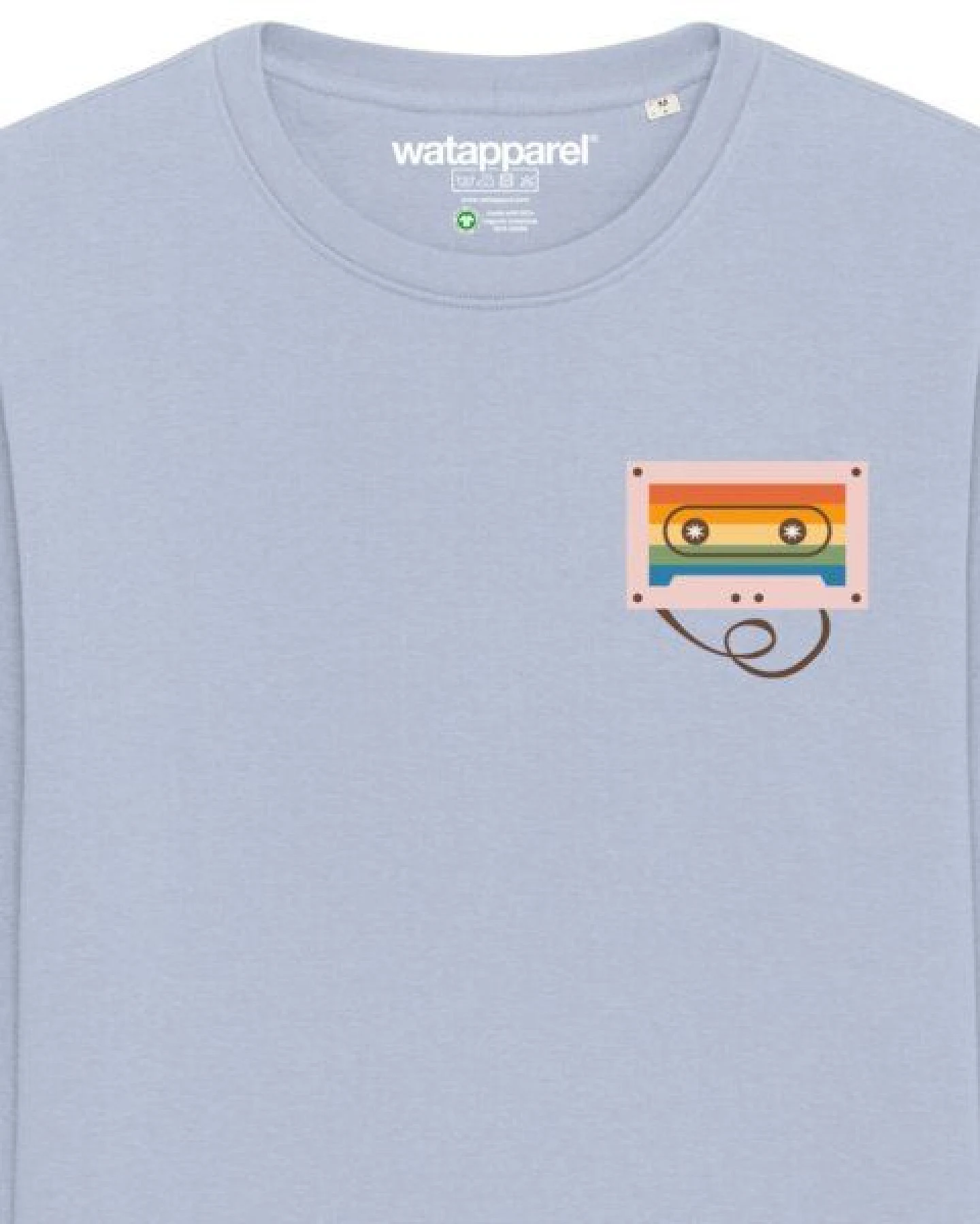 watapparel Sweatshirt Unisex Rainbow Cassette – Ansicht 3