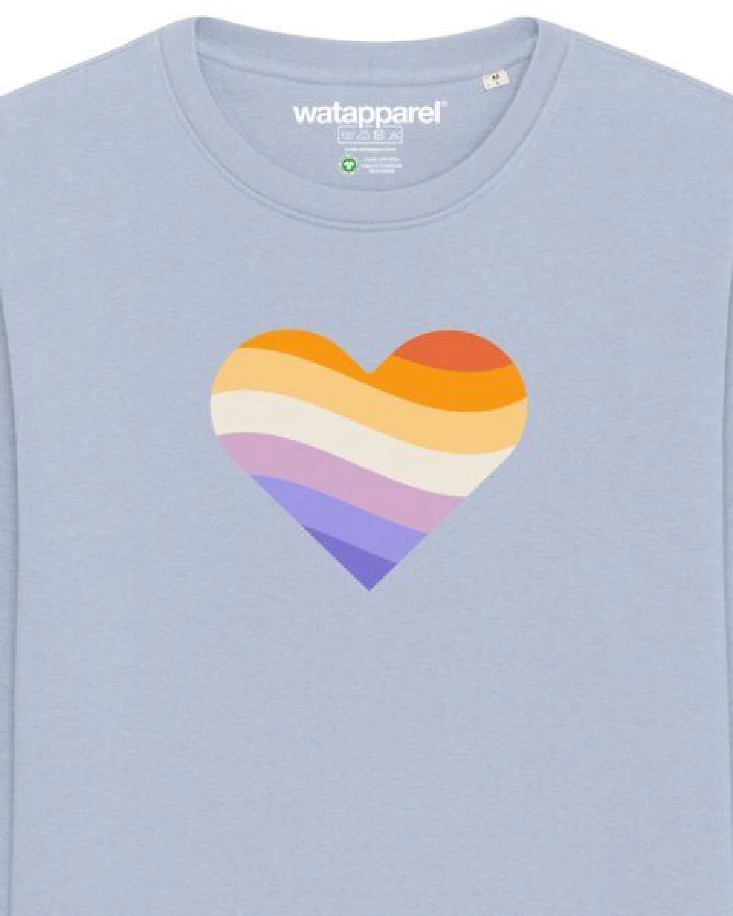 watapparel Sweatshirt Unisex Rainbow Heart – Ansicht 3