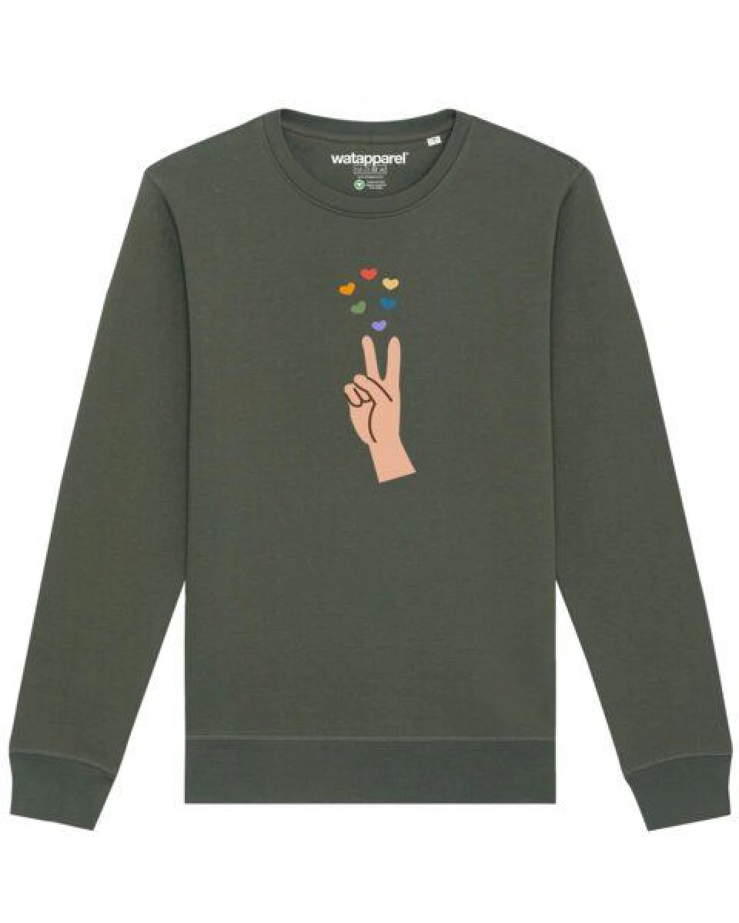 watapparel Sweatshirt Unisex Spread love – Ansicht 2