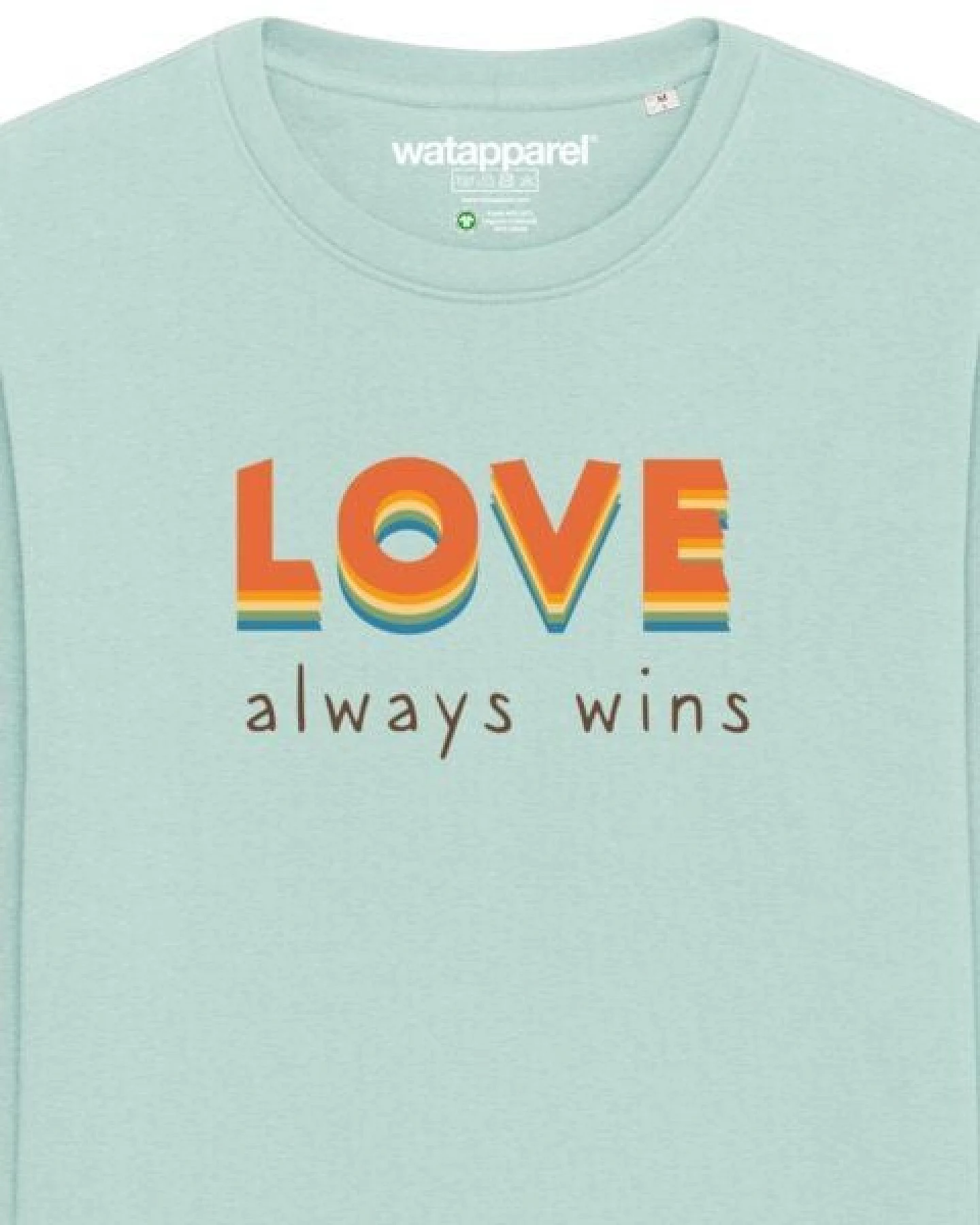watapparel Sweatshirt Unisex Love always wins – Ansicht 3