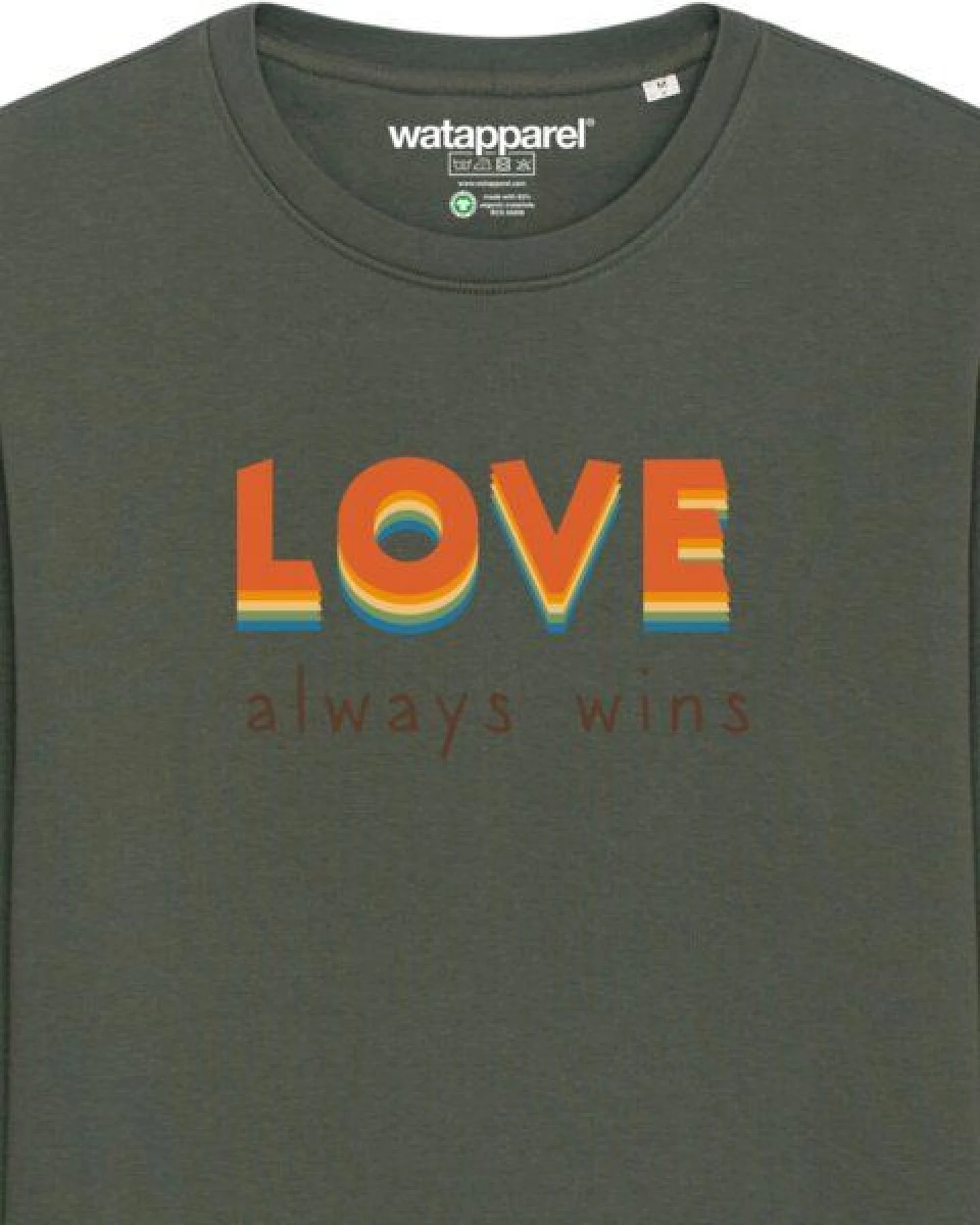 watapparel Sweatshirt Unisex Love always wins – Ansicht 3