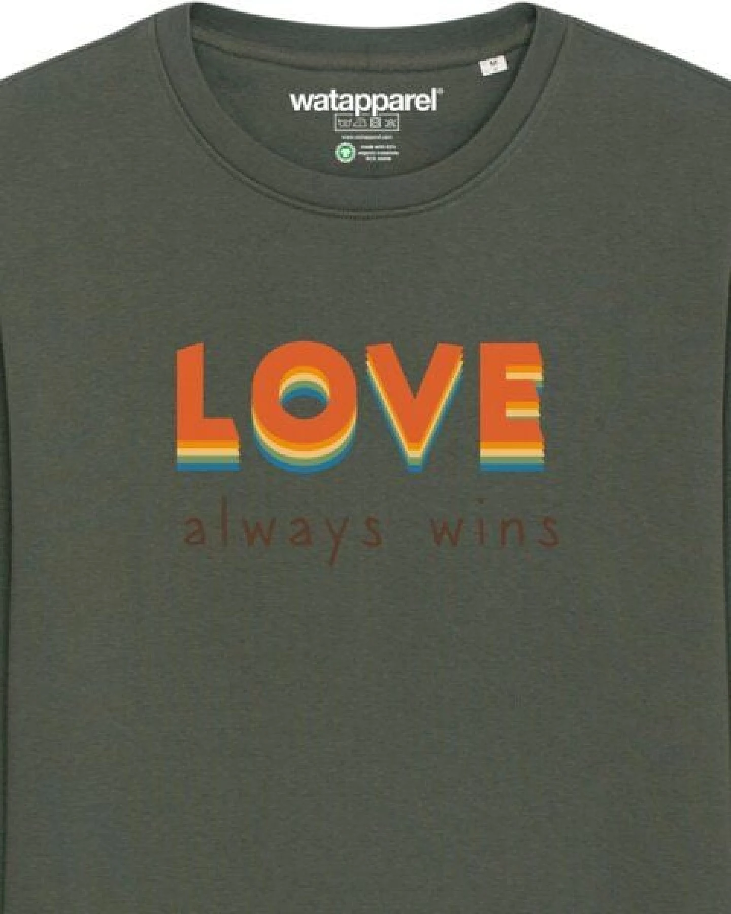 watapparel Sweatshirt Unisex Love always wins – Ansicht 3