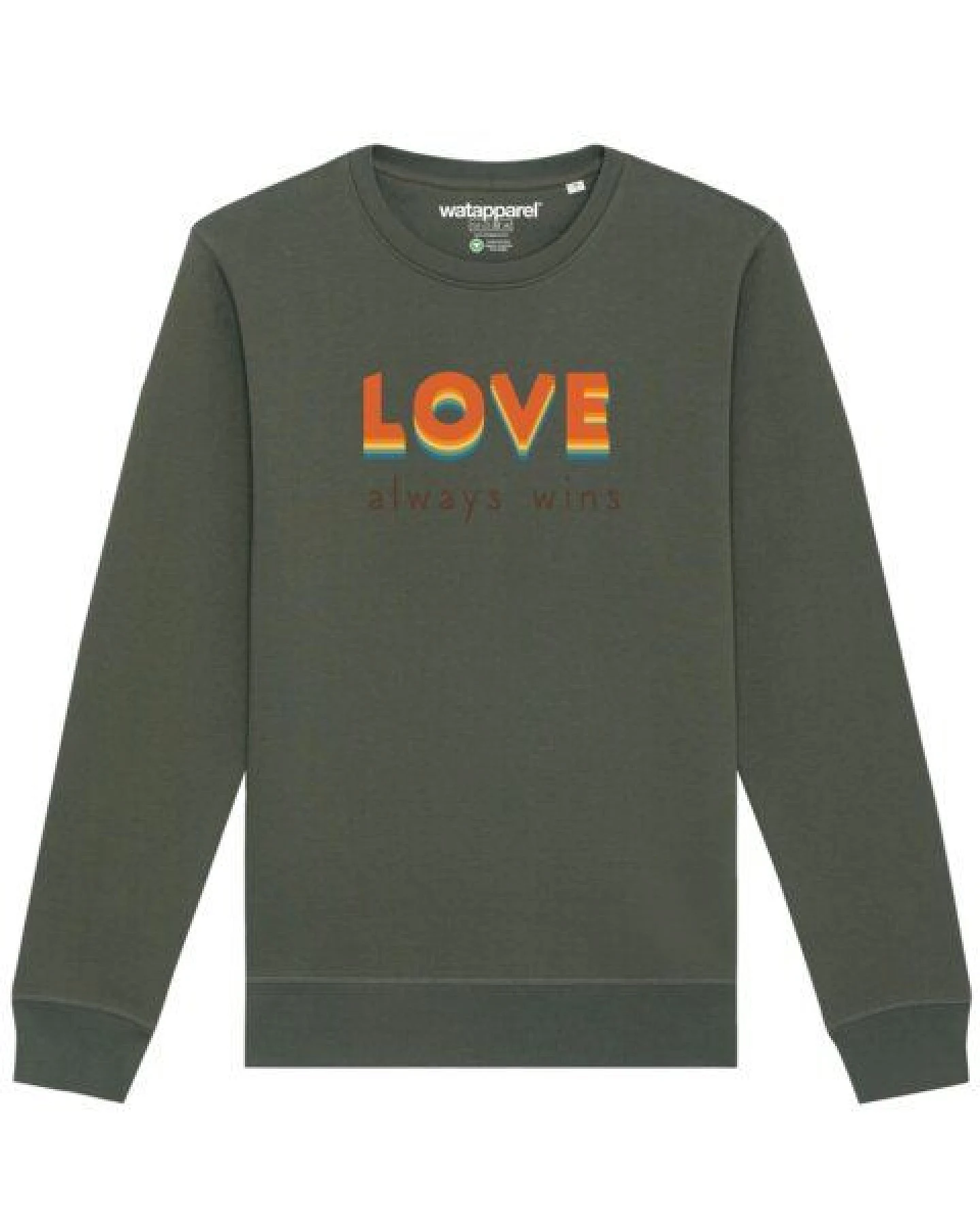 watapparel Sweatshirt Unisex Love always wins – Ansicht 2