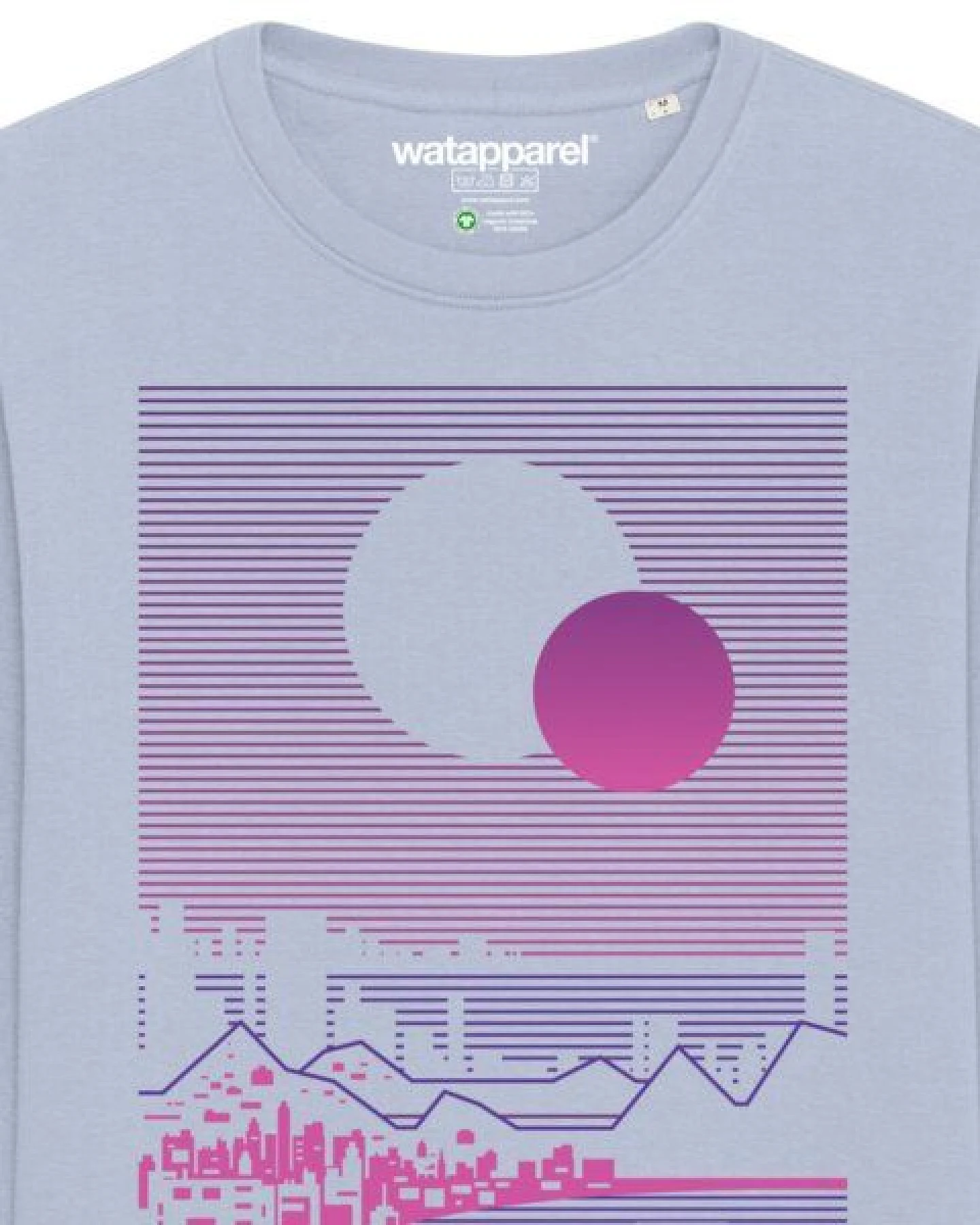 watapparel Sweatshirt Unisex Sun and Moon Skyline – Ansicht 3