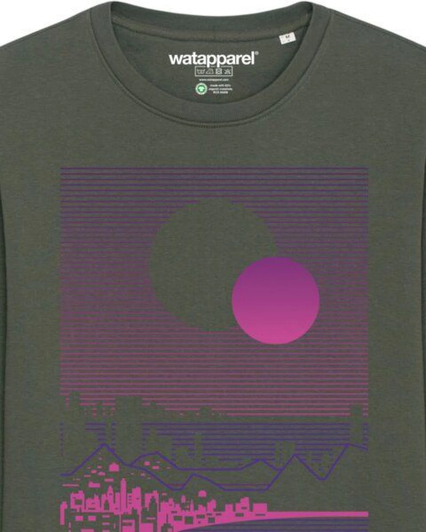 watapparel Sweatshirt Unisex Sun and Moon Skyline – Ansicht 3