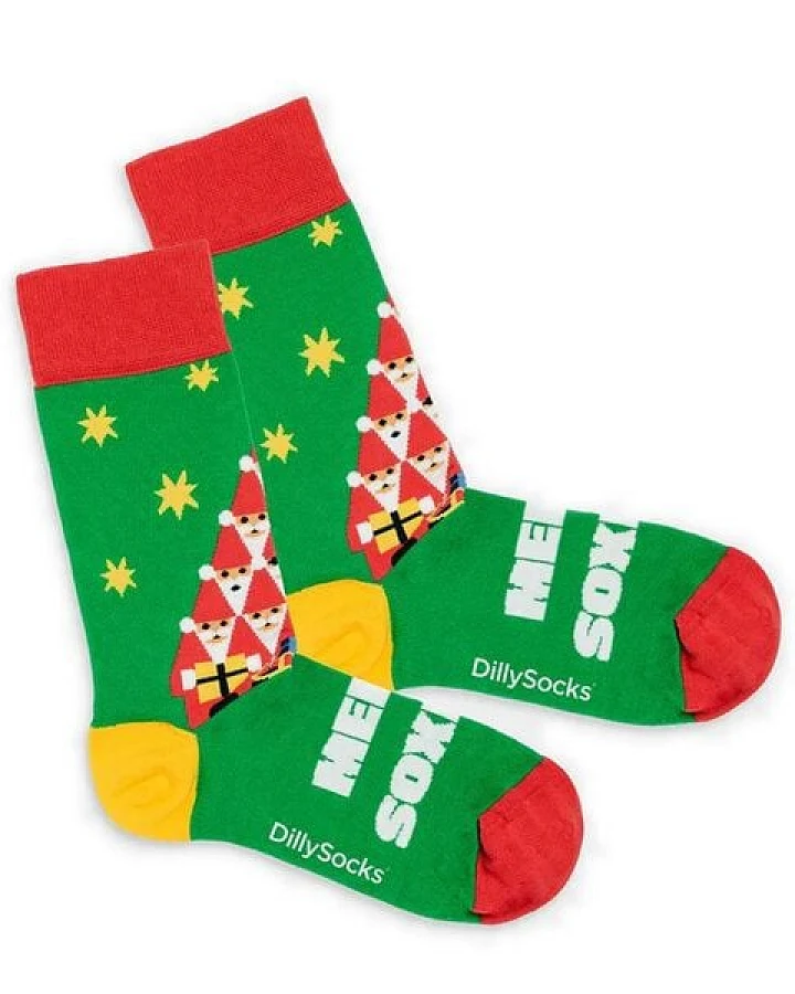DillySocks Socken Santaception aus Biobaumwoll-Mix