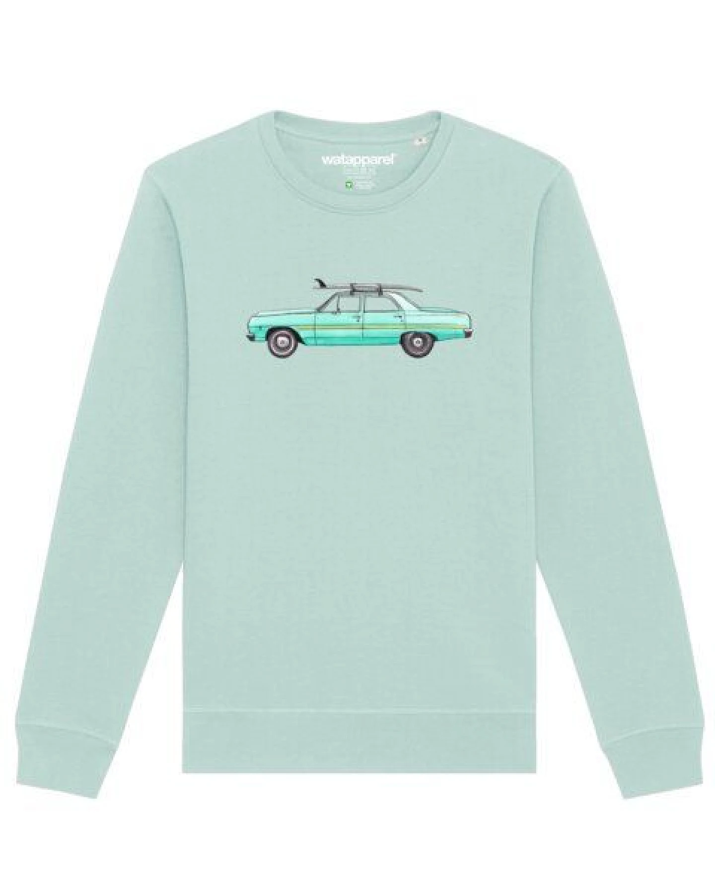 watapparel Sweatshirt Unisex Surf Car – Ansicht 2