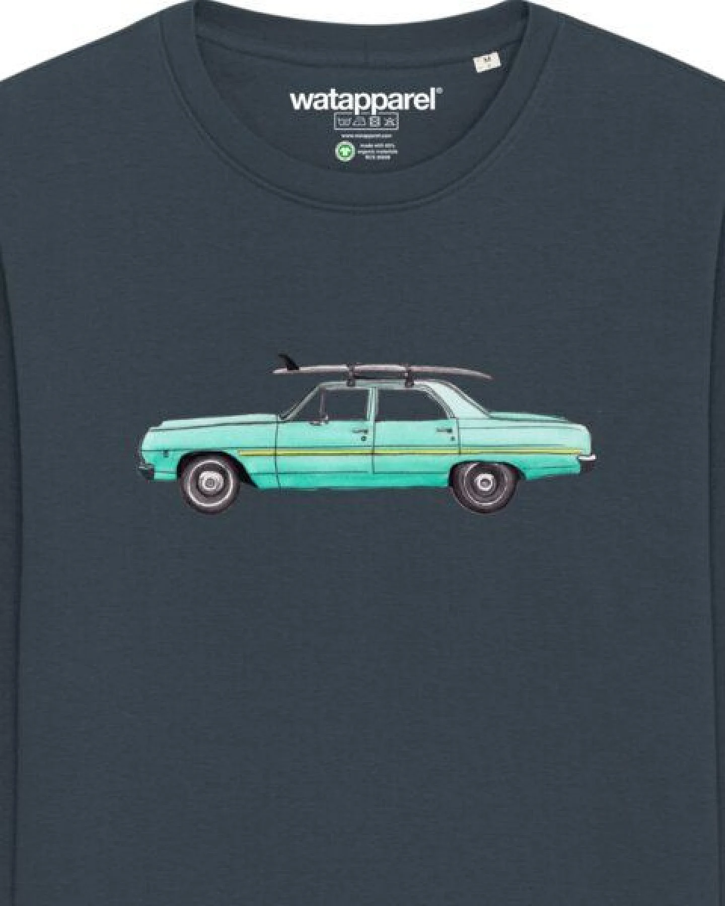 watapparel Sweatshirt Unisex Surf Car – Ansicht 3