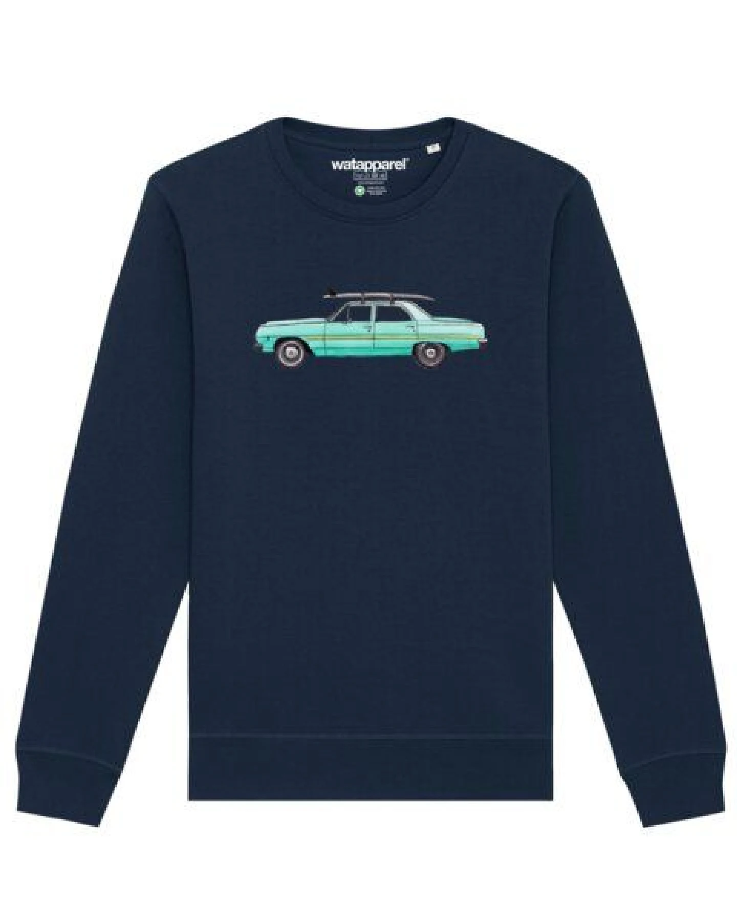 watapparel Sweatshirt Unisex Surf Car – Ansicht 2