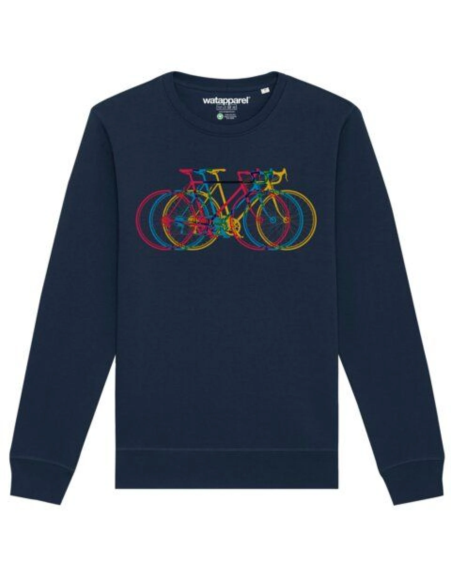 watapparel Sweatshirt Unisex Fahrräder – Ansicht 2