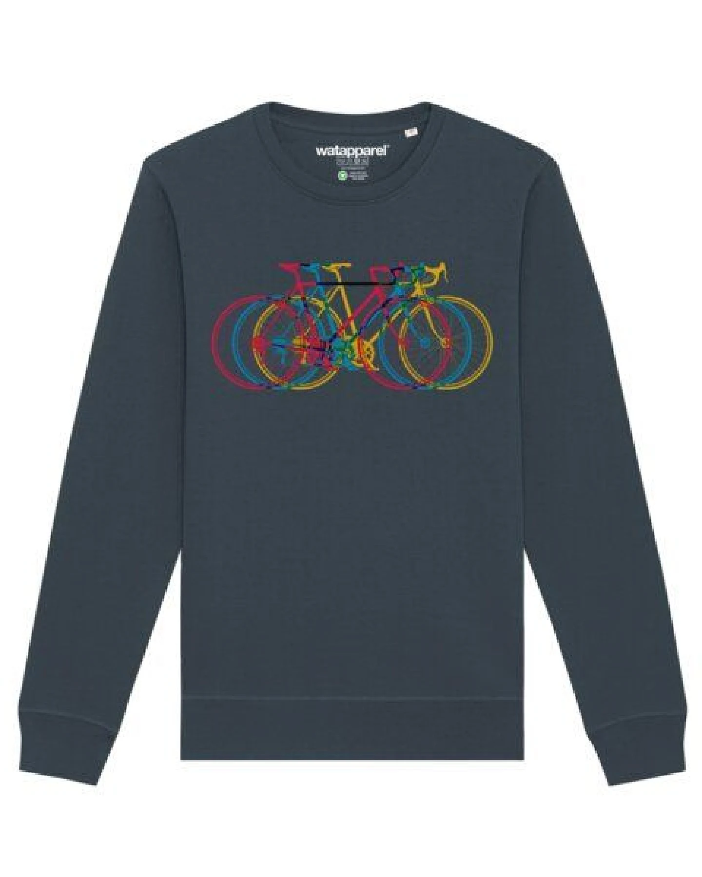 watapparel Sweatshirt Unisex Fahrräder – Ansicht 2