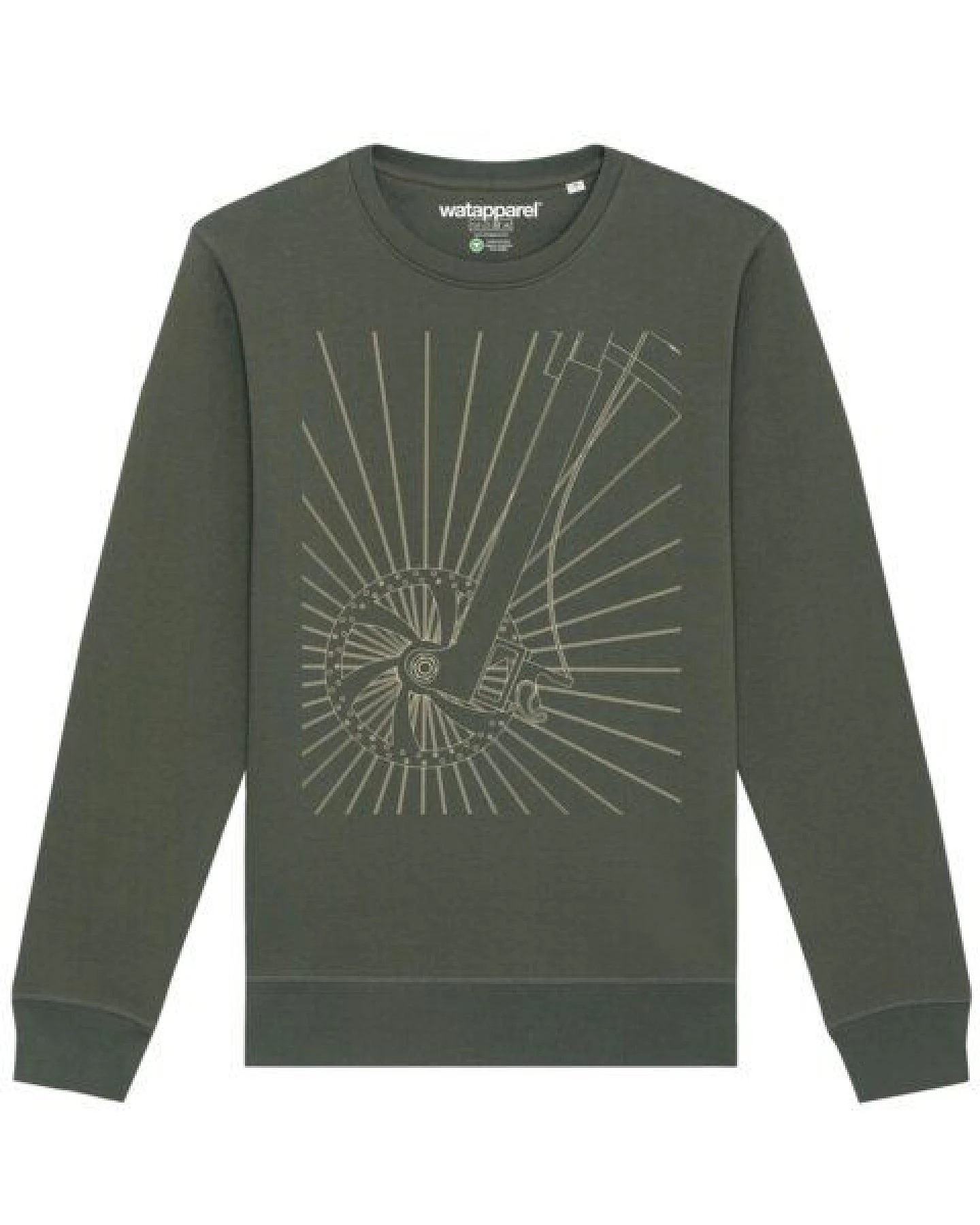 watapparel Sweatshirt Unisex Fahrradspeichen – Ansicht 2