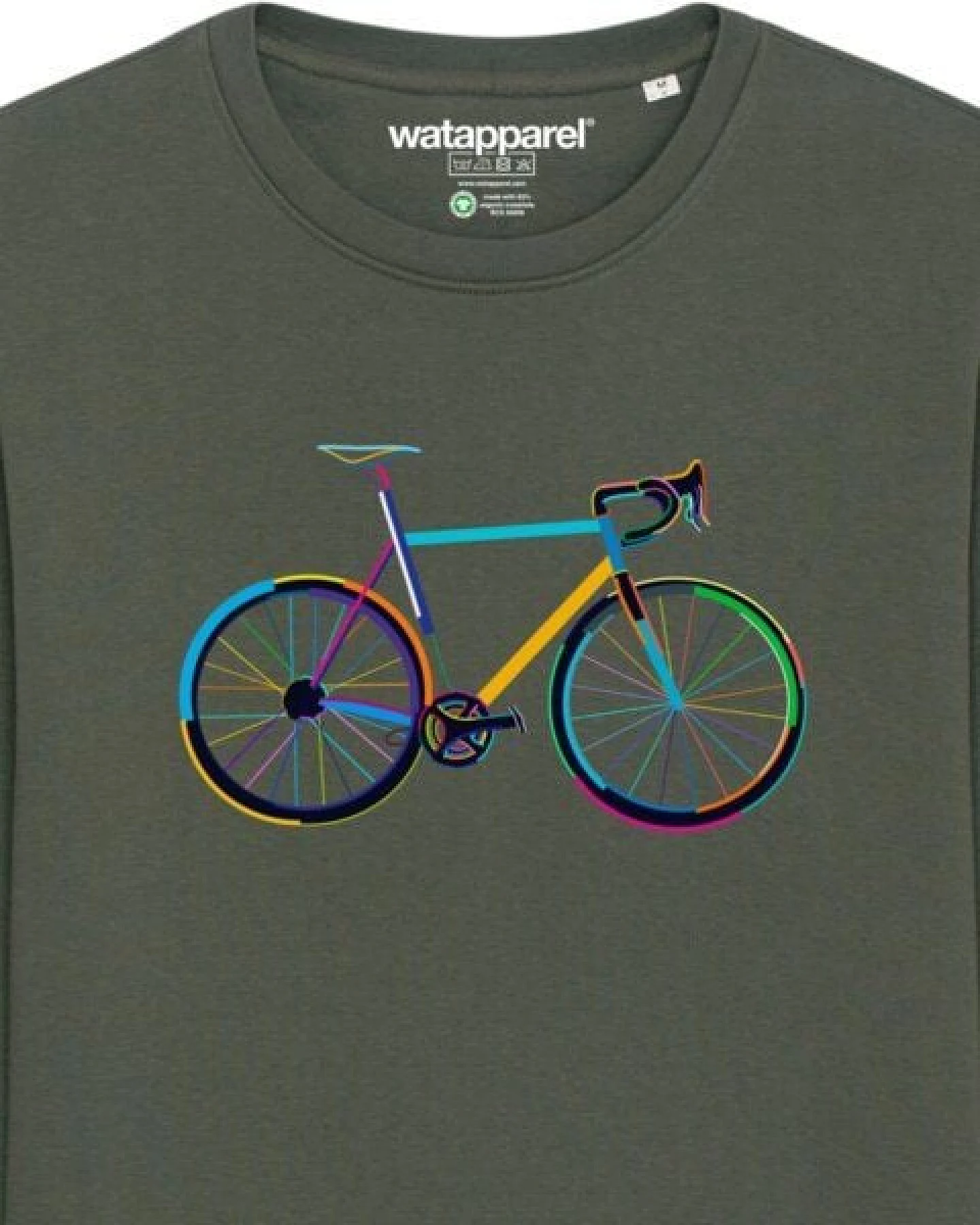 watapparel Sweatshirt Unisex Fahrrad by night – Ansicht 3