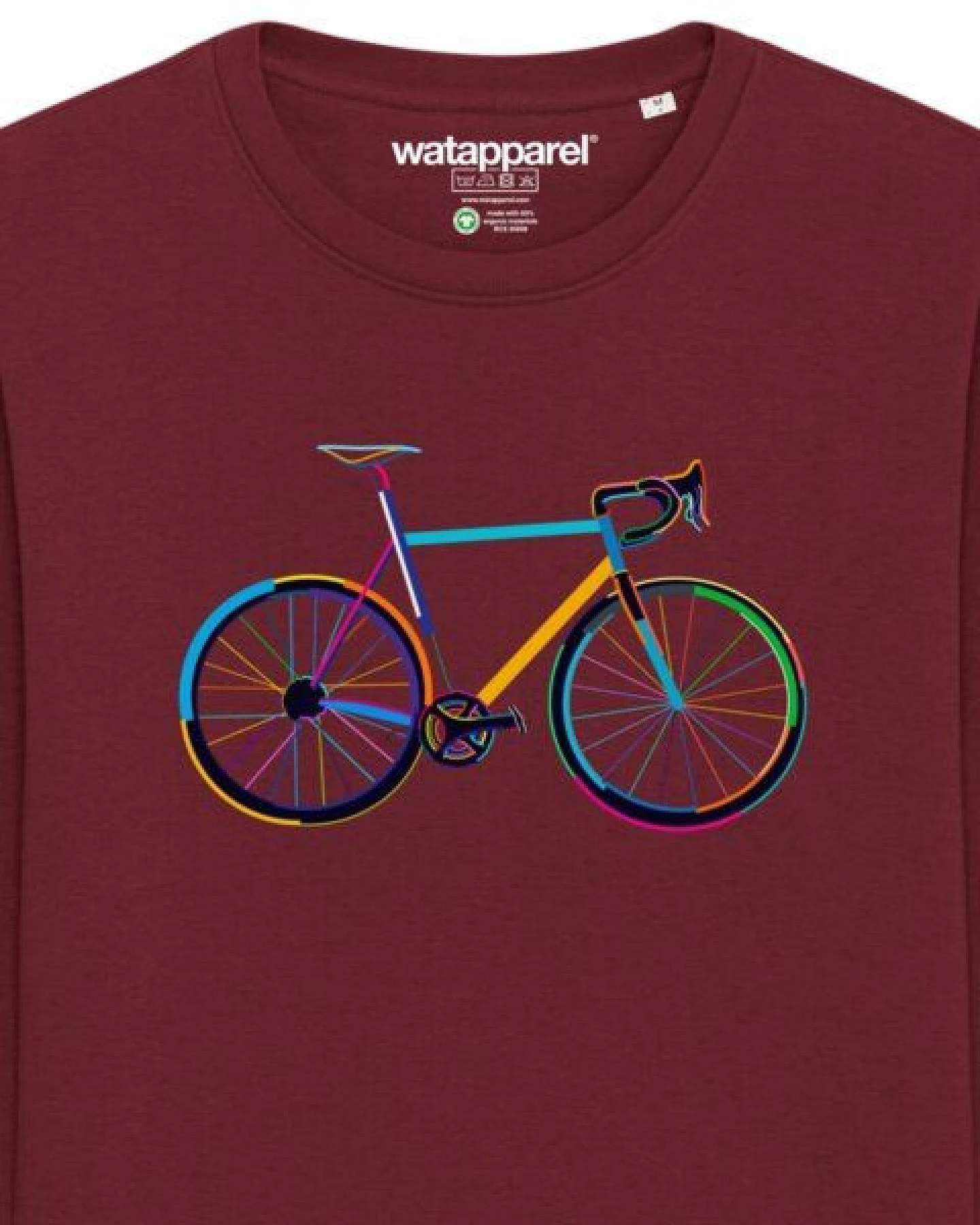watapparel Sweatshirt Unisex Fahrrad by night – Ansicht 3