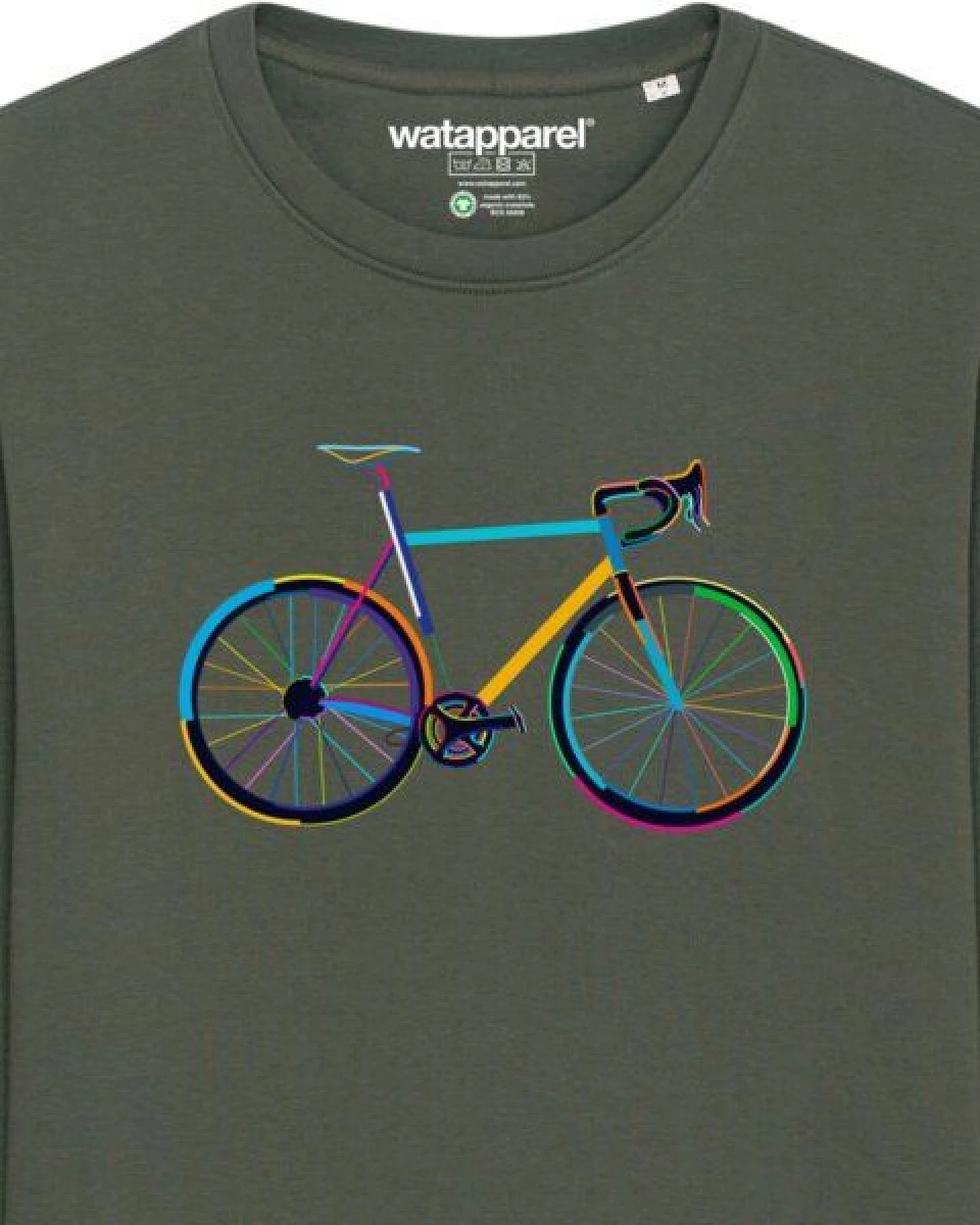 watapparel Sweatshirt Unisex Fahrrad by night – Ansicht 3