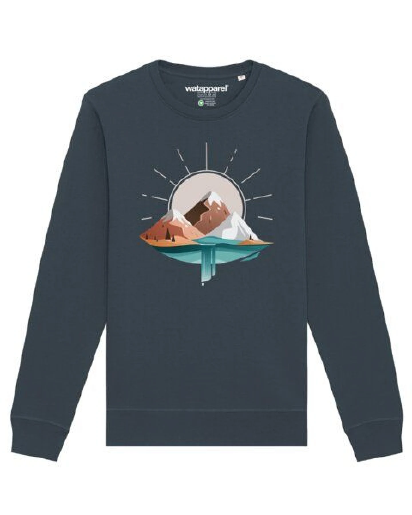 watapparel Sweatshirt Unisex Sunrise & Lake – Ansicht 2