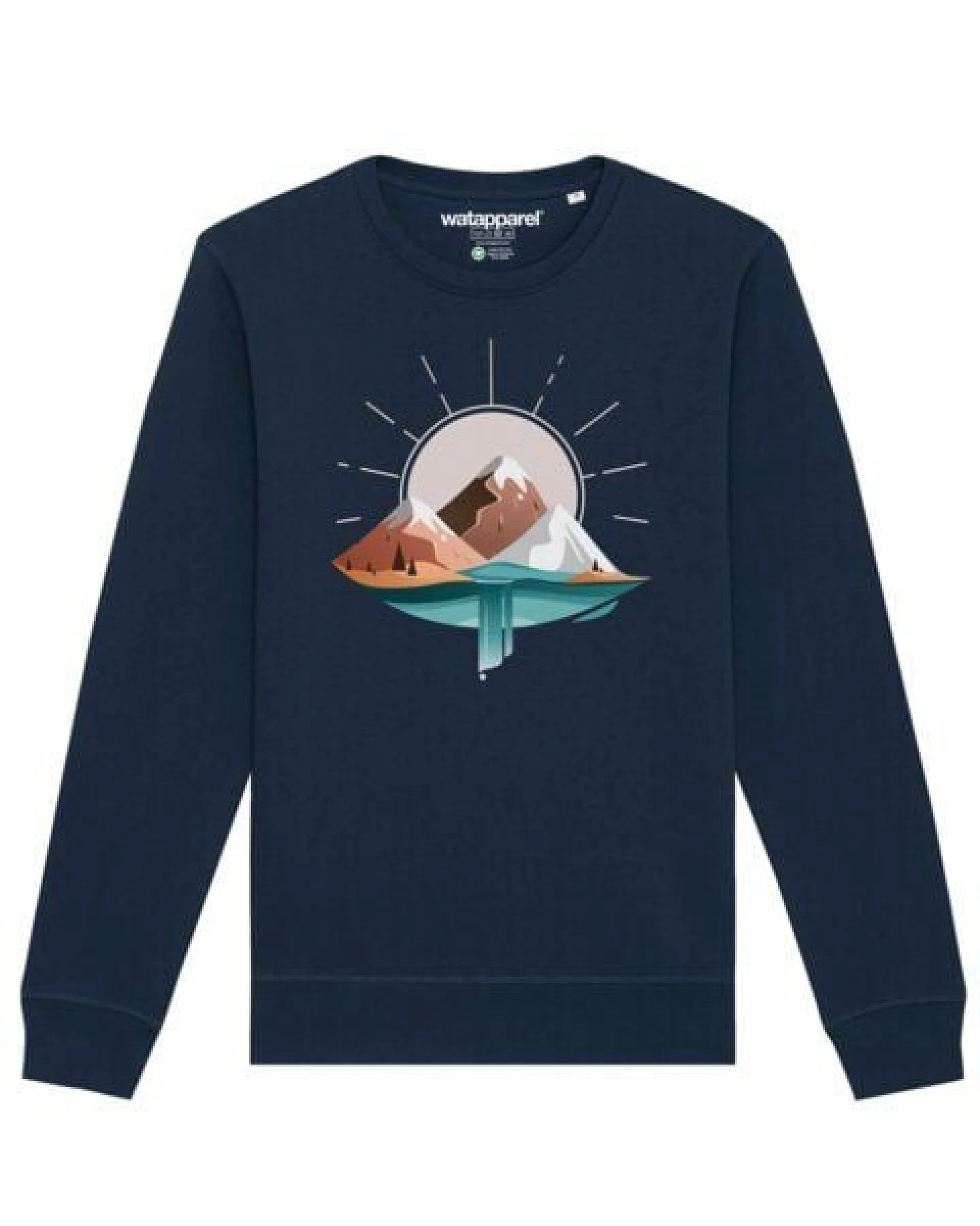 watapparel Sweatshirt Unisex Sunrise & Lake – Ansicht 2