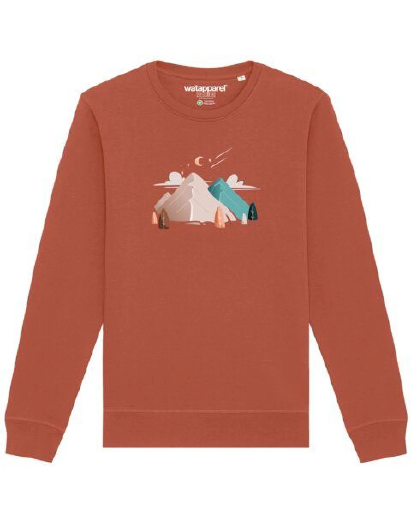 watapparel Sweatshirt Unisex Night & Clouds – Ansicht 2