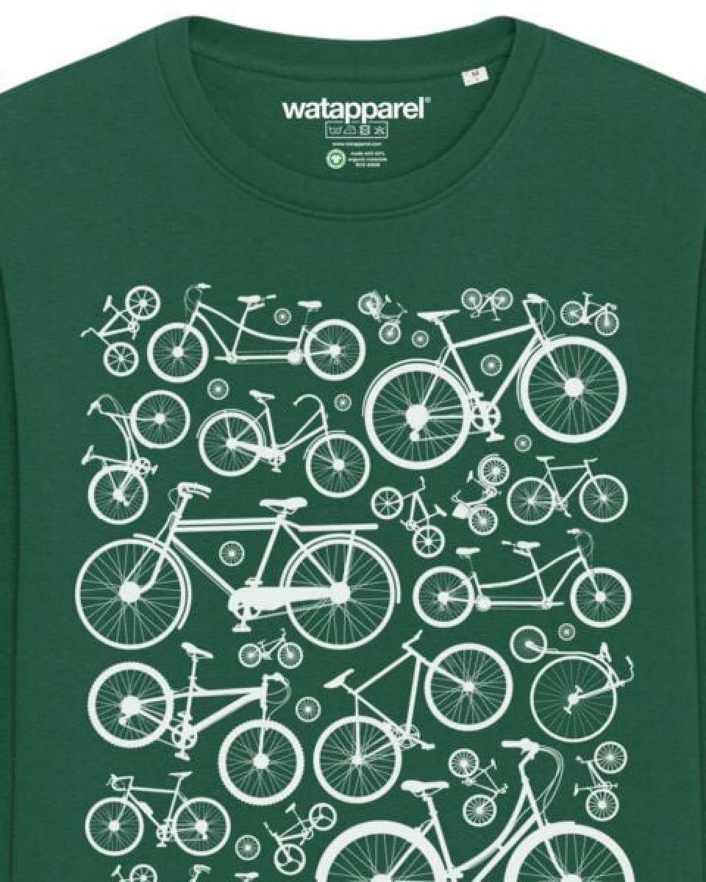 watapparel Sweatshirt Unisex Fahrräder – Ansicht 3