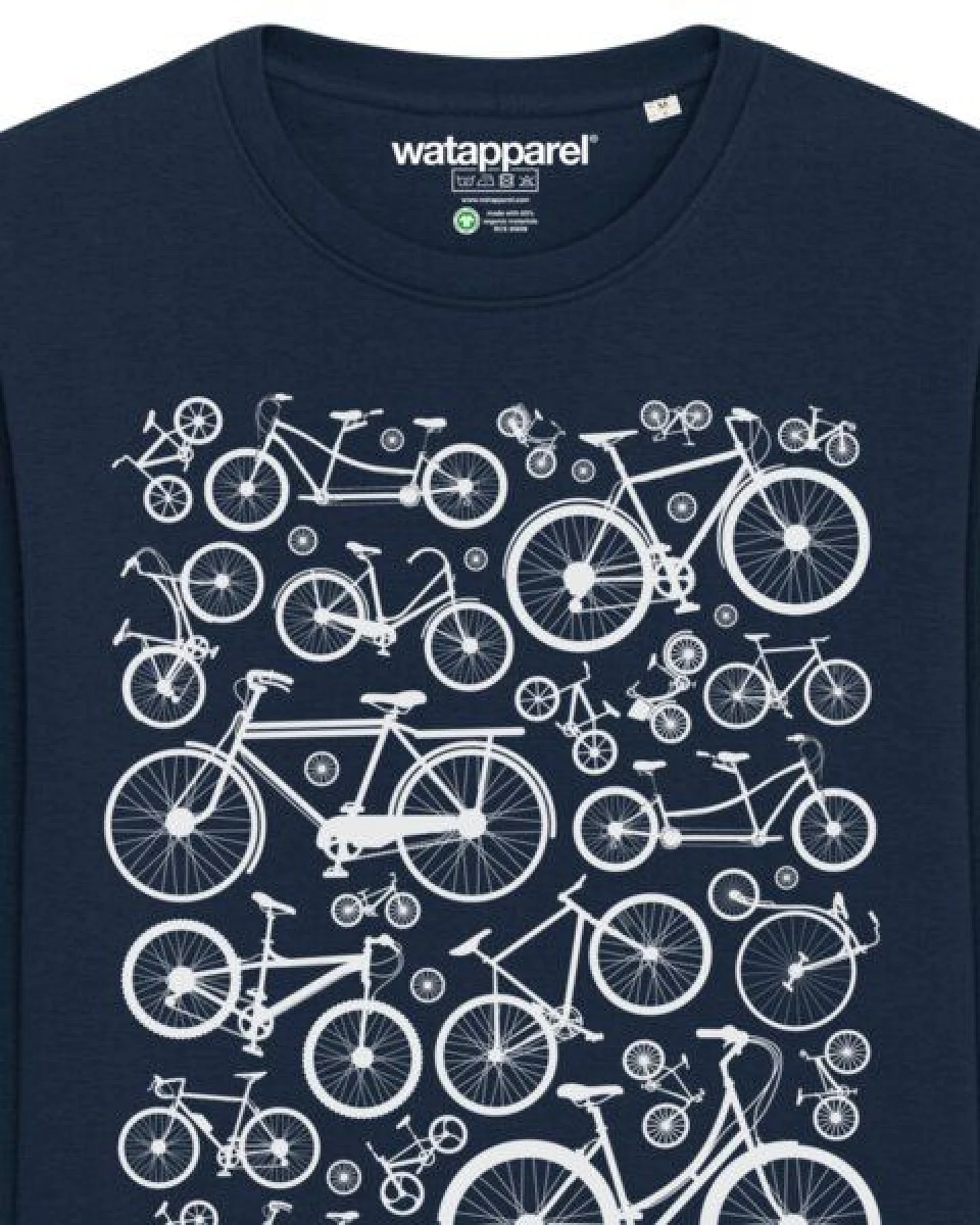 watapparel Sweatshirt Unisex Fahrräder – Ansicht 3