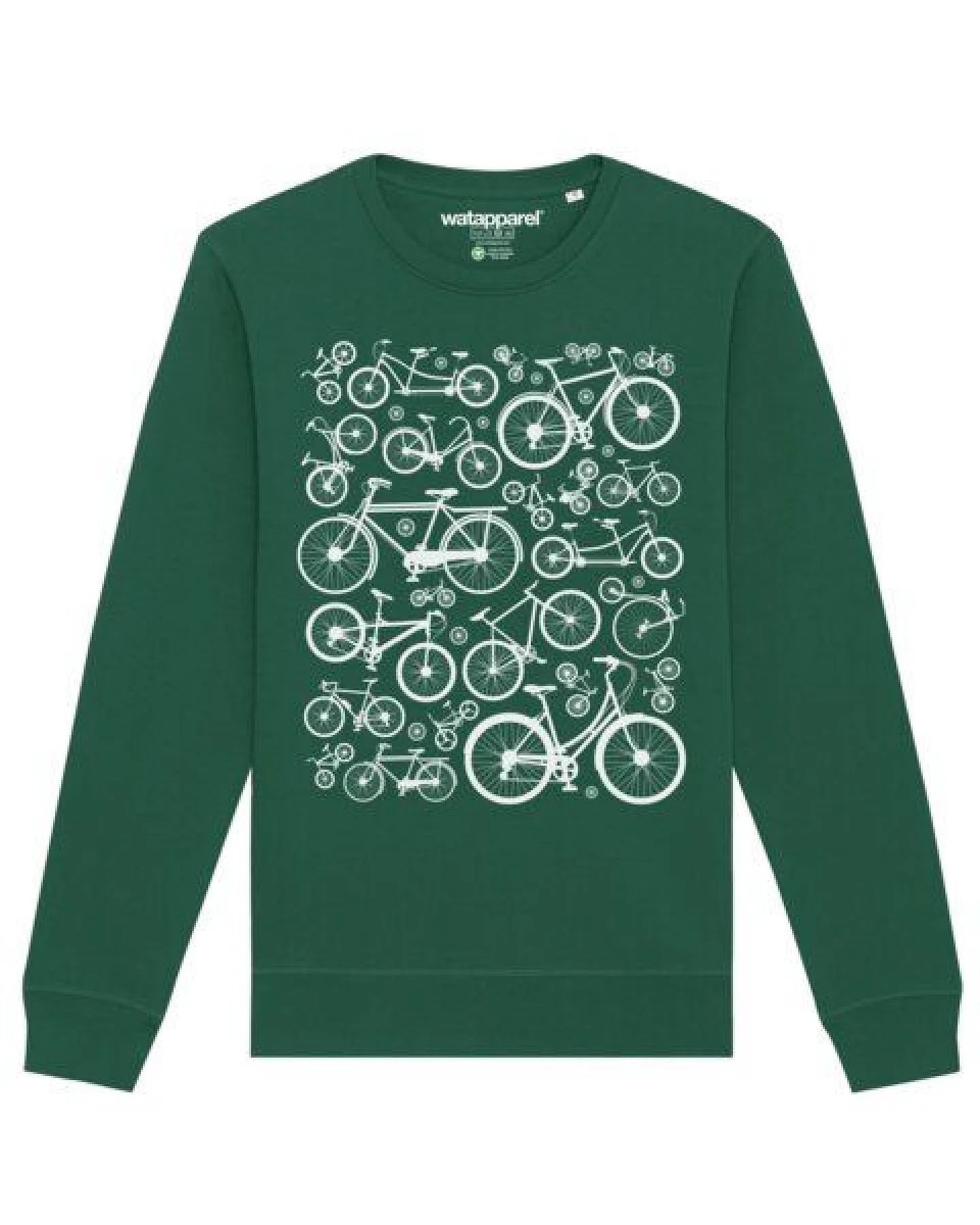 watapparel Sweatshirt Unisex Fahrräder – Ansicht 2