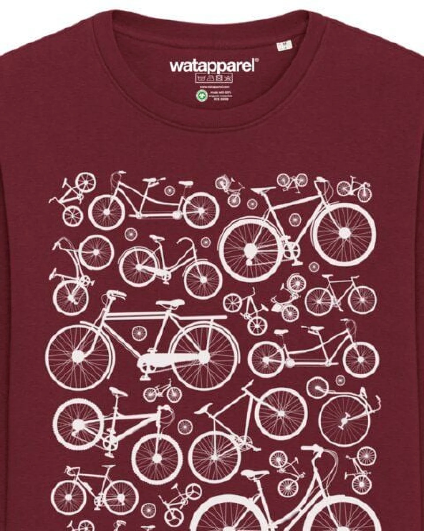 watapparel Sweatshirt Unisex Fahrräder – Ansicht 3