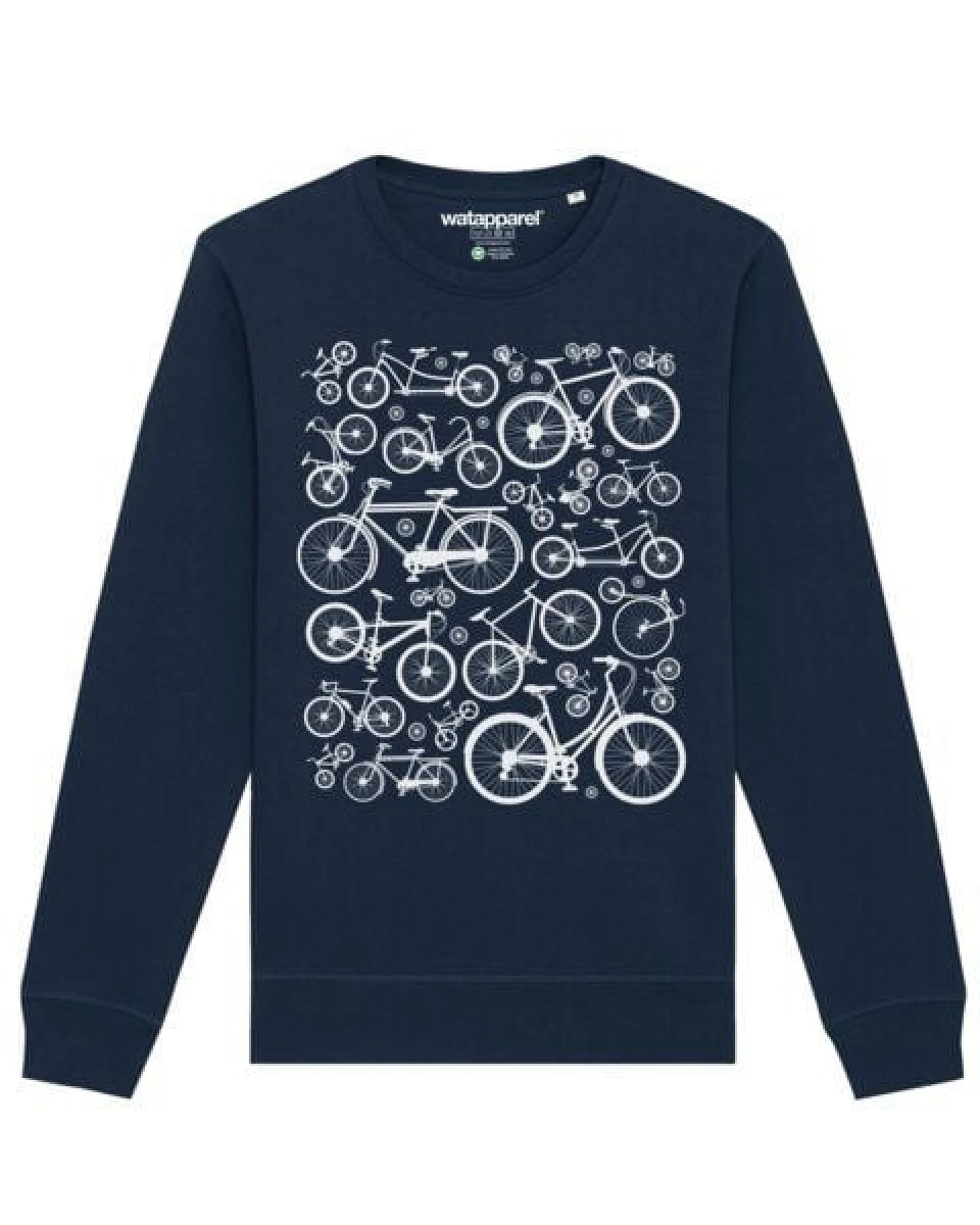 watapparel Sweatshirt Unisex Fahrräder – Ansicht 2