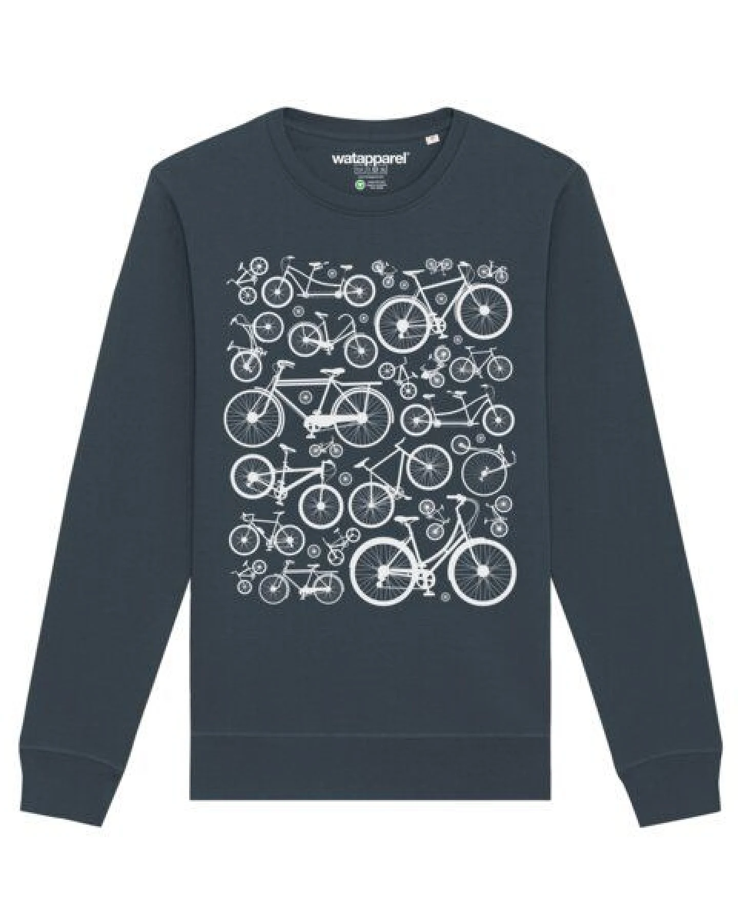 watapparel Sweatshirt Unisex Fahrräder – Ansicht 2