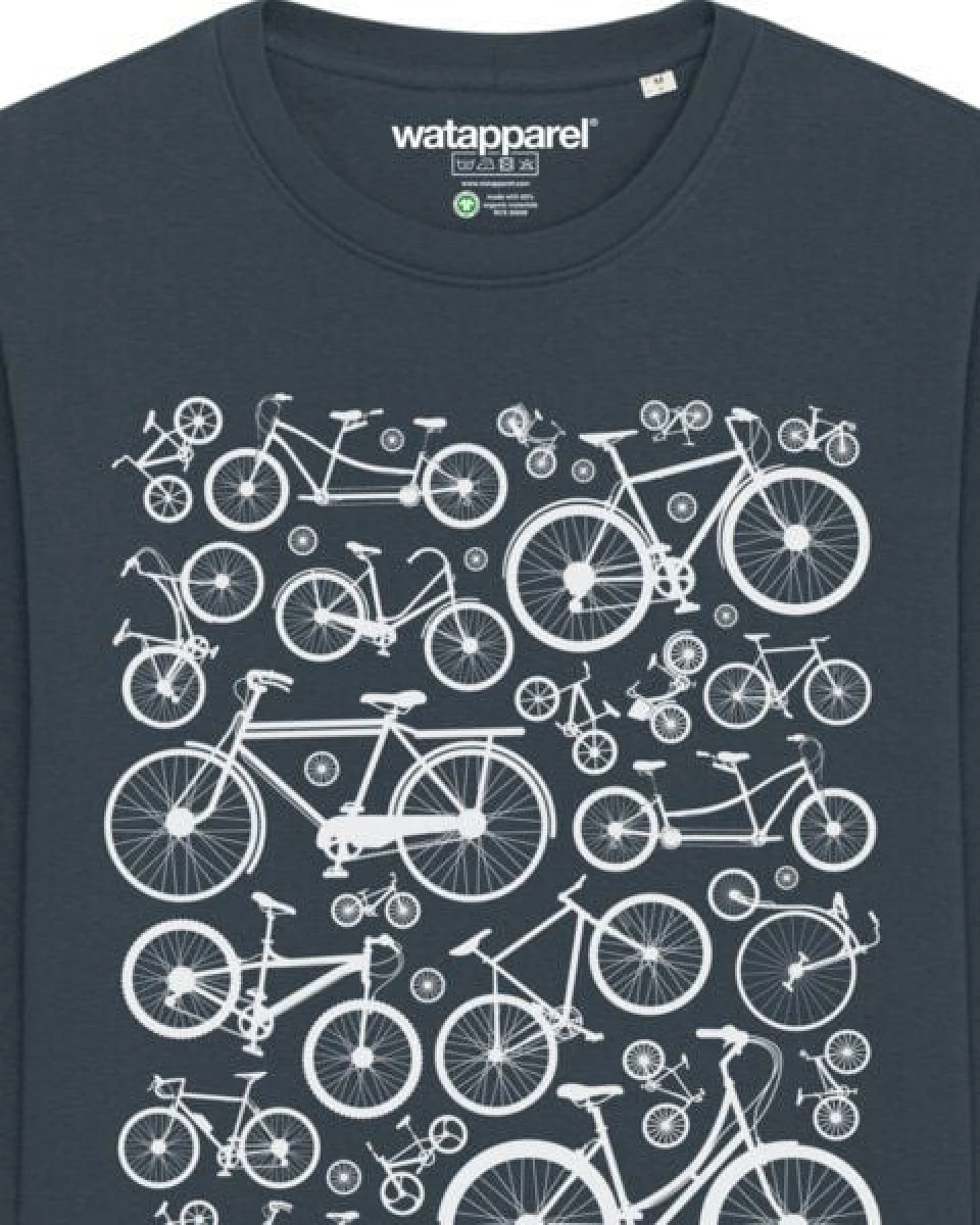 watapparel Sweatshirt Unisex Fahrräder – Ansicht 3