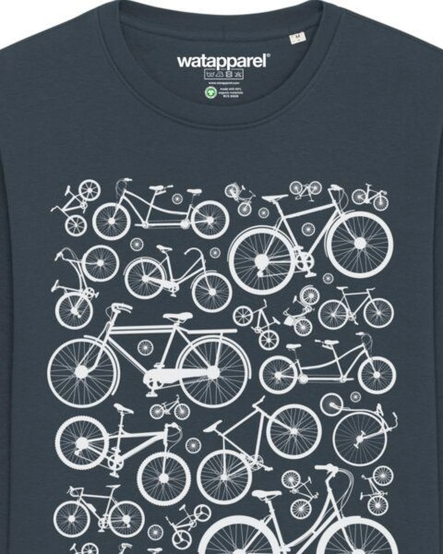 watapparel Sweatshirt Unisex Fahrräder – Ansicht 3