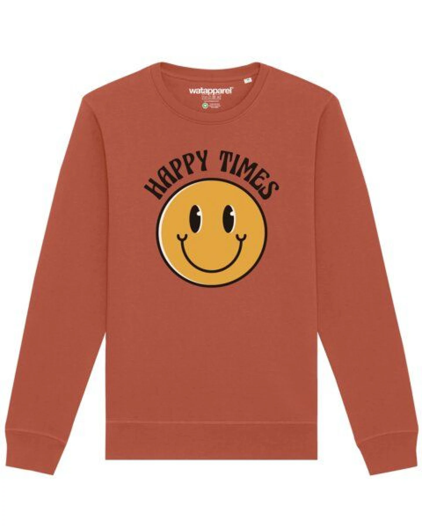 watapparel Sweatshirt Unisex Happy times smiley emoji – Ansicht 2