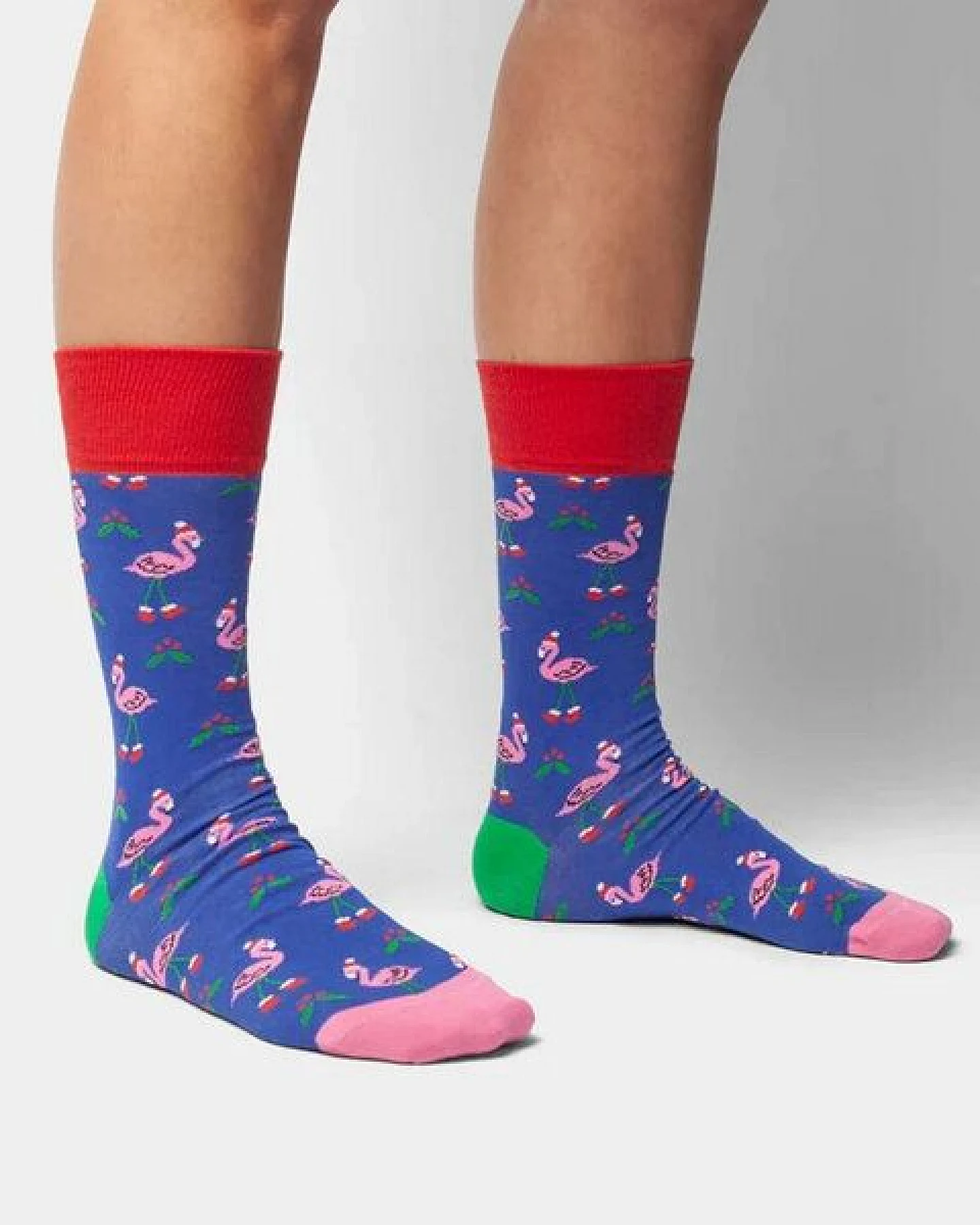 DillySocks Socken Flamingo Fest aus Biobaumwoll-Mix – Ansicht 3