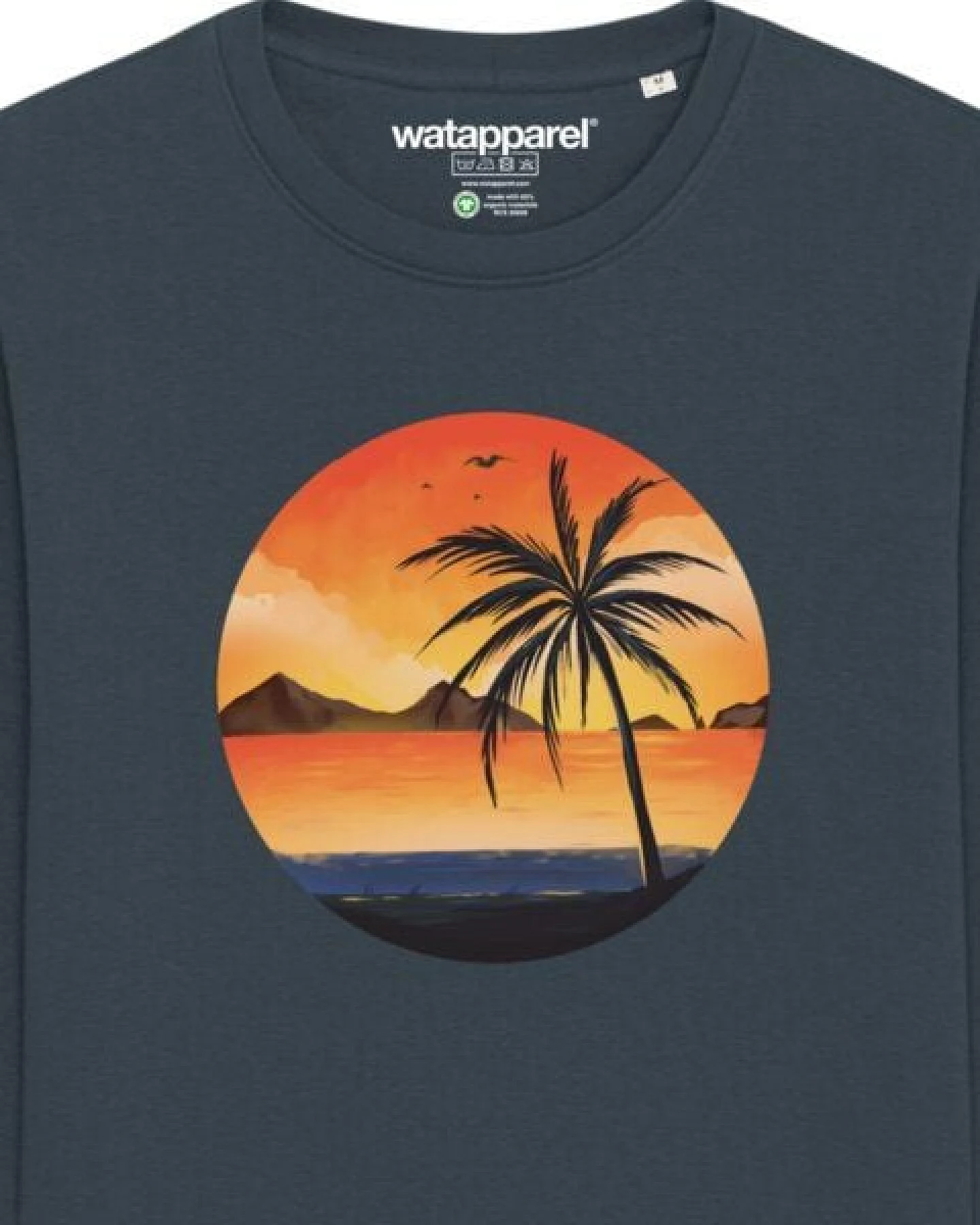 watapparel Sweatshirt Unisex Sunset on palm beach – Ansicht 3