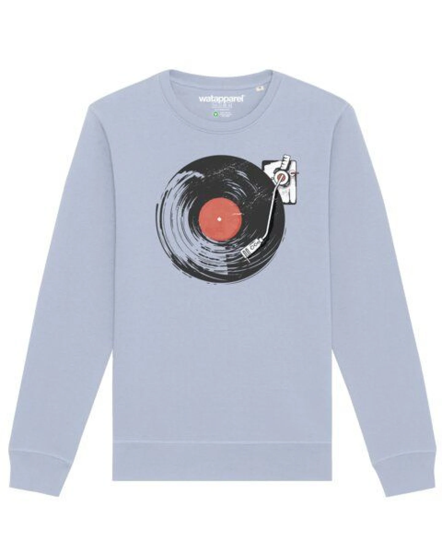 watapparel Sweatshirt Unisex Schallplatte – Ansicht 2