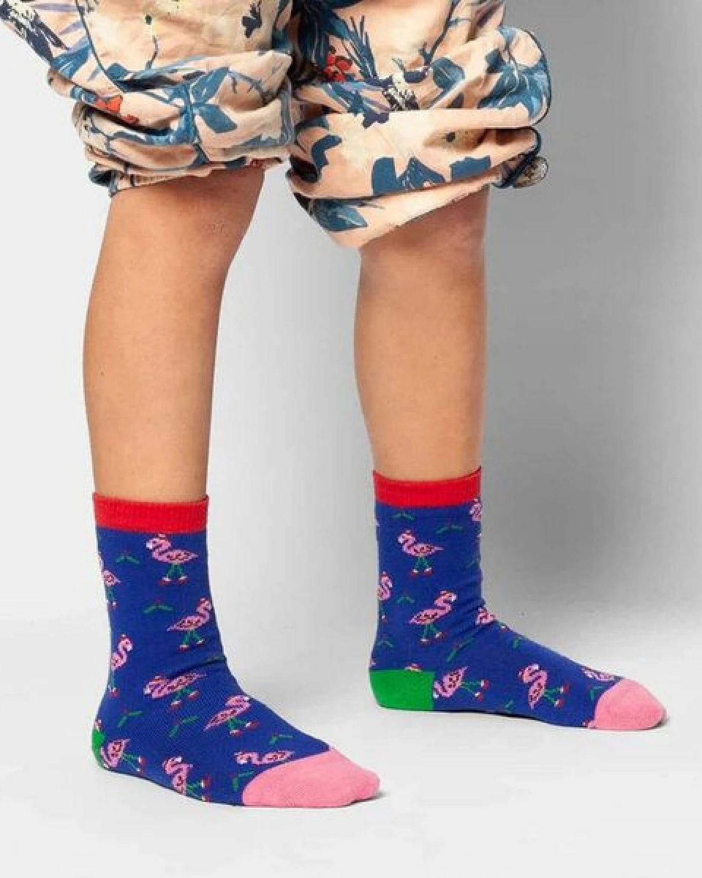 DillySocks Kindersocken Lil Flamingo Fest aus Biobaumwoll-Mix – Ansicht 3
