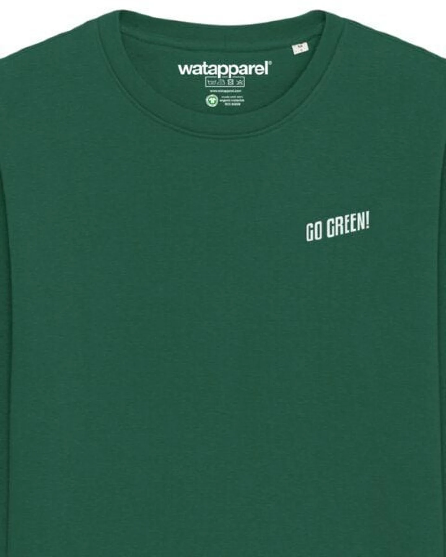 watapparel Sweatshirt Unisex Go Green – Ansicht 3