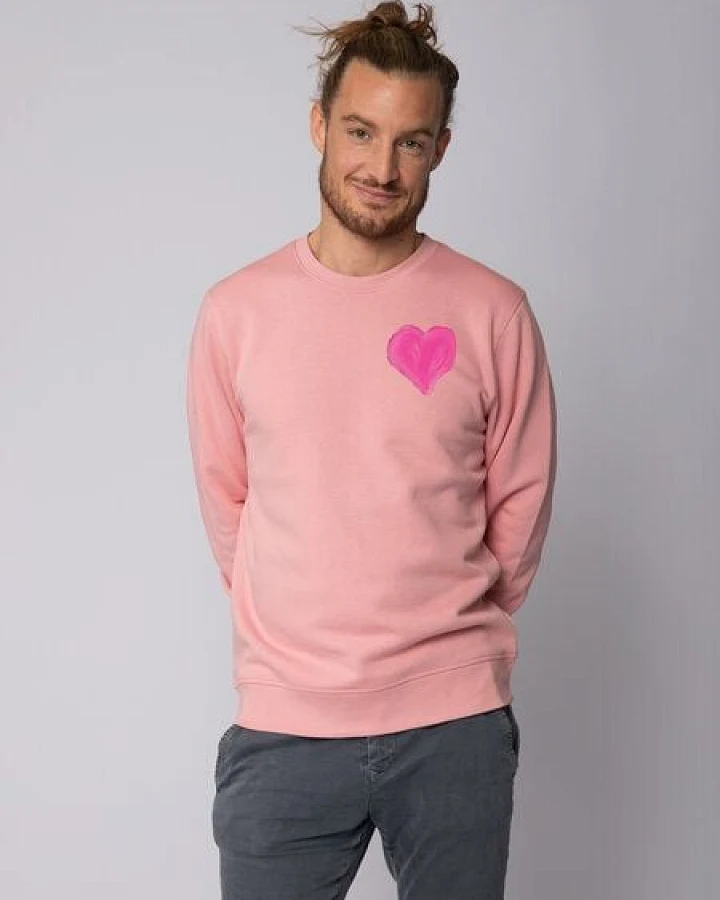 watapparel Sweatshirt Unisex Pink Heart